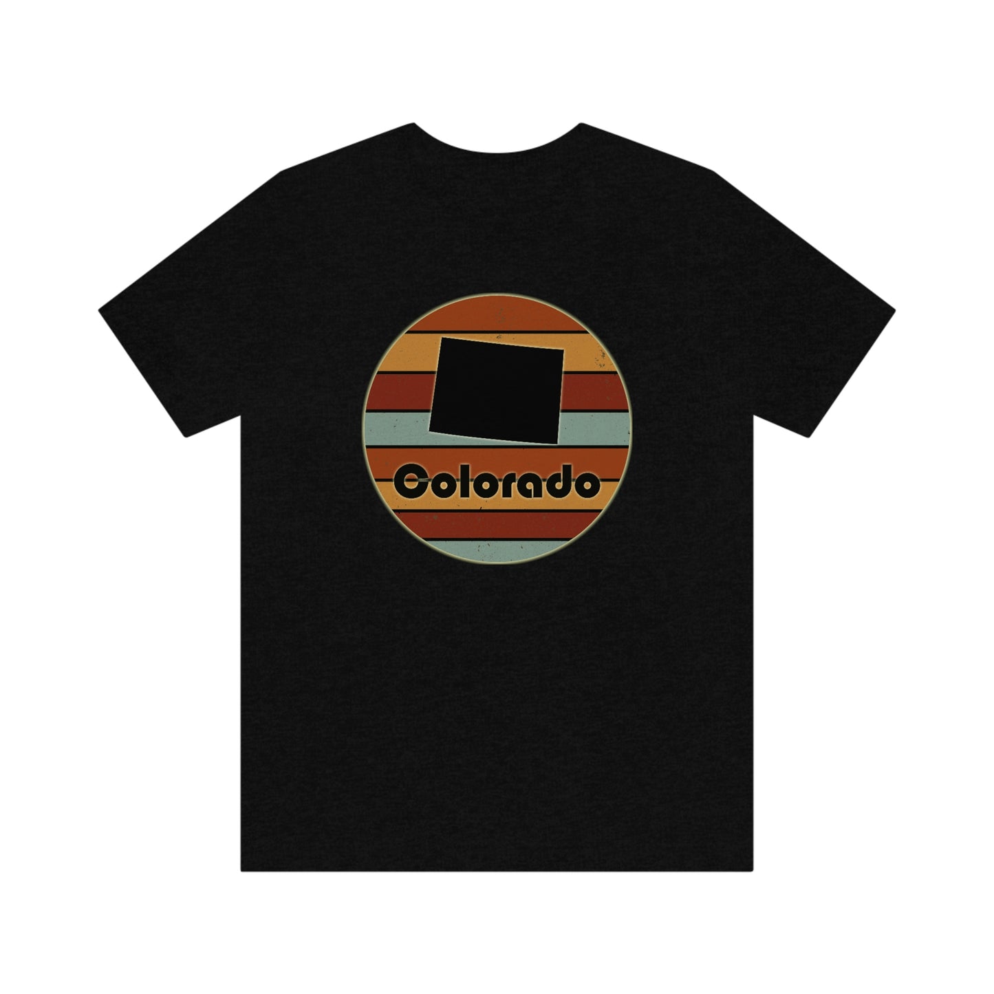Colorado Retro Sunset Unisex Jersey Short Sleeve Tee Tshirt T-shirt