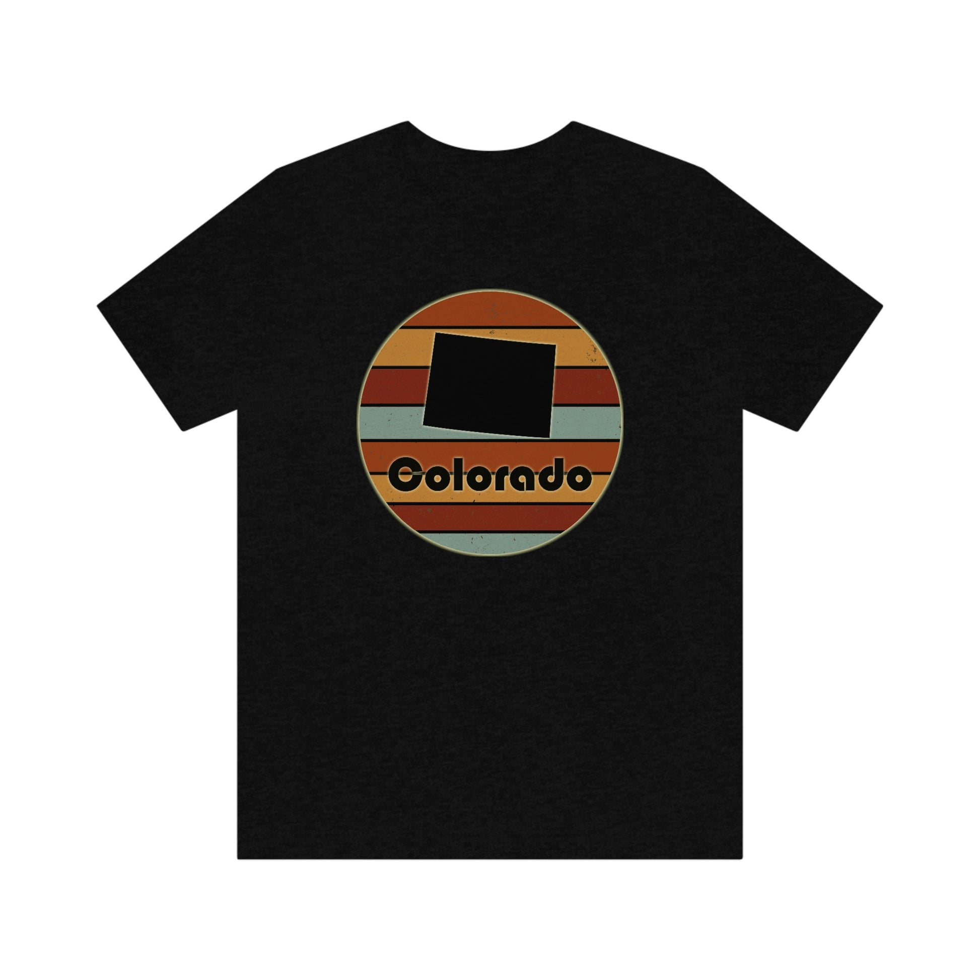 Colorado Retro Sunset Unisex Jersey Short Sleeve Tee Tshirt T-shirt