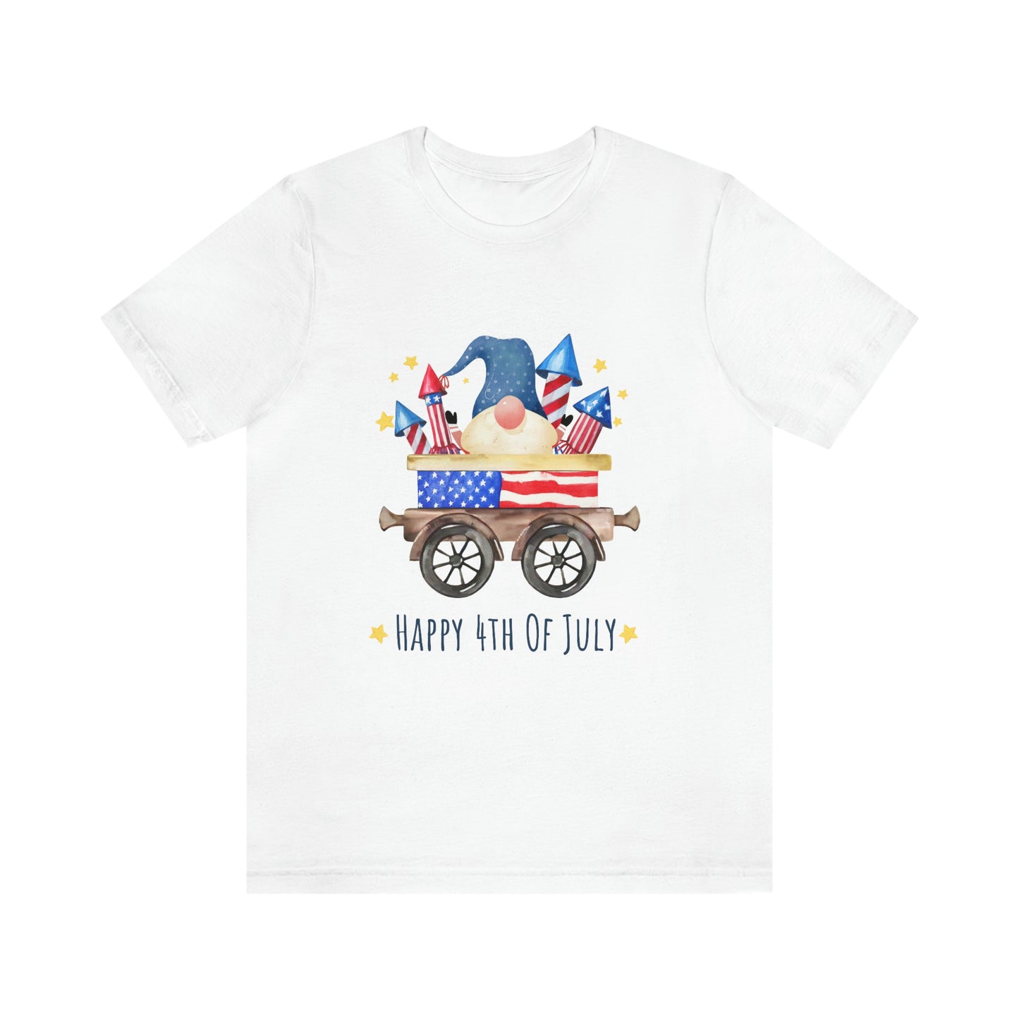 Gnomes Independence Day Happy 4th of July Unisex Jersey Short Sleeve Tee