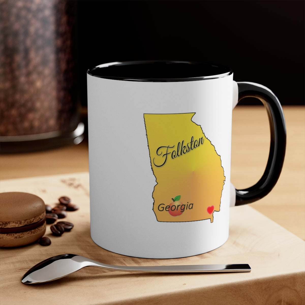 Folkston Georgia Accent Coffee Mug, 11oz