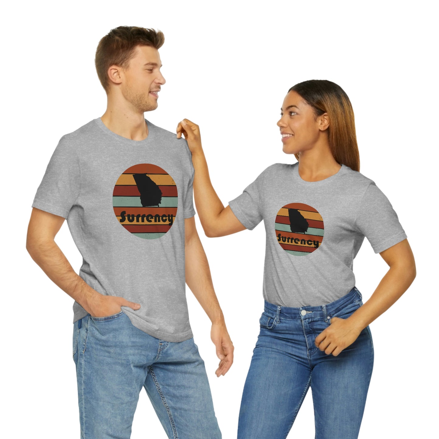 Surrency Georgia Retro Sunset Unisex Jersey Short Sleeve Tee Tshirt T-shirt