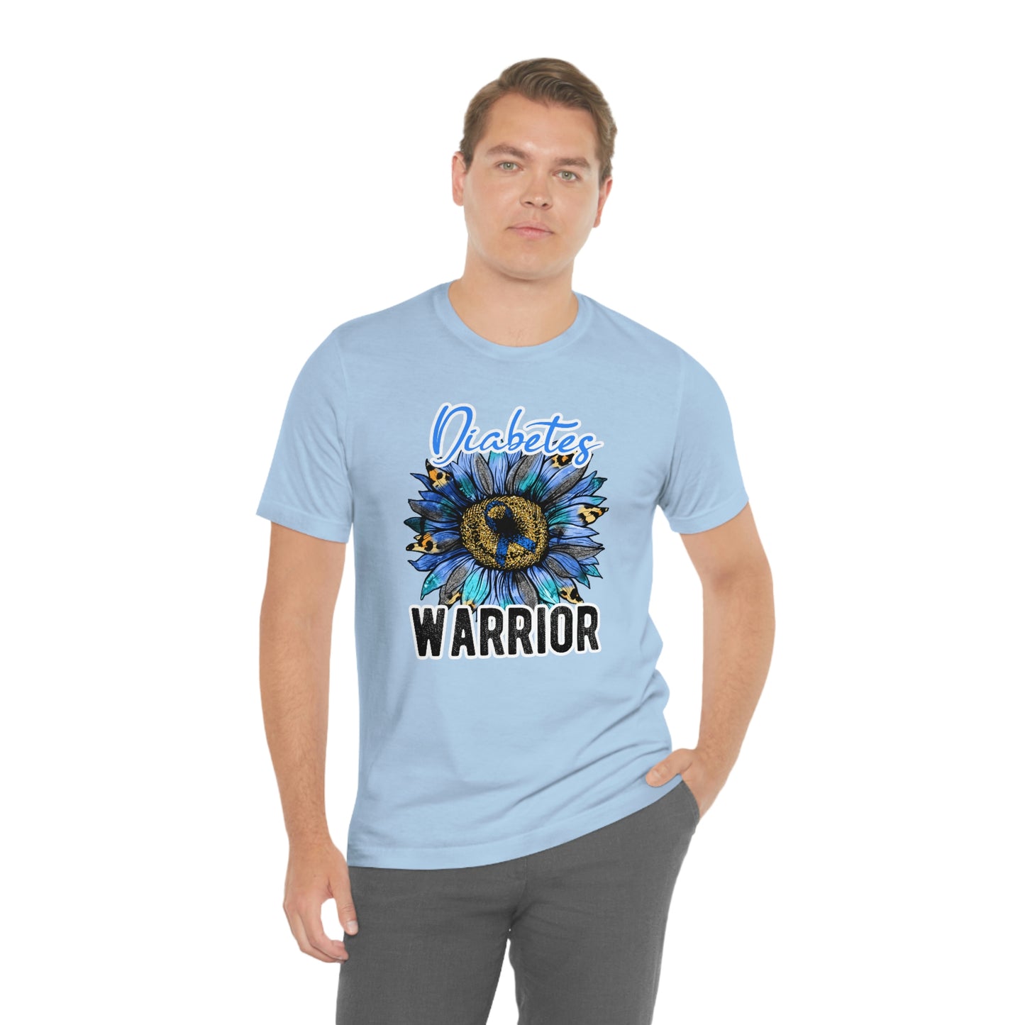 Diabetes Warrior Diabetes Awareness Print Unisex Jersey Short Sleeve Tee