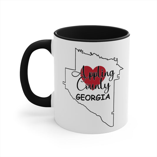 Appling County Georgia Accent 11 oz Ceramic Coffee Mug