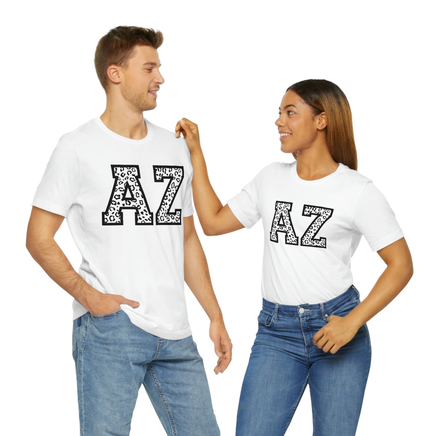 Arizona AZ Leopard Print Unisex Jersey Short Sleeve Tee Tshirt T-shirt