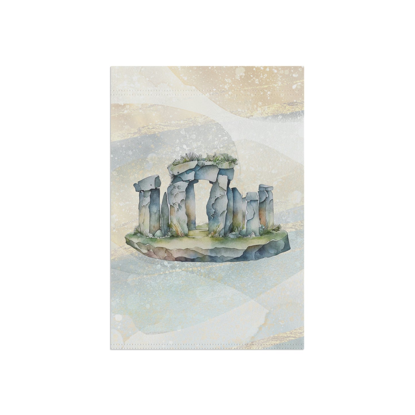 Standing Stones Watercolor Garden & House Banner