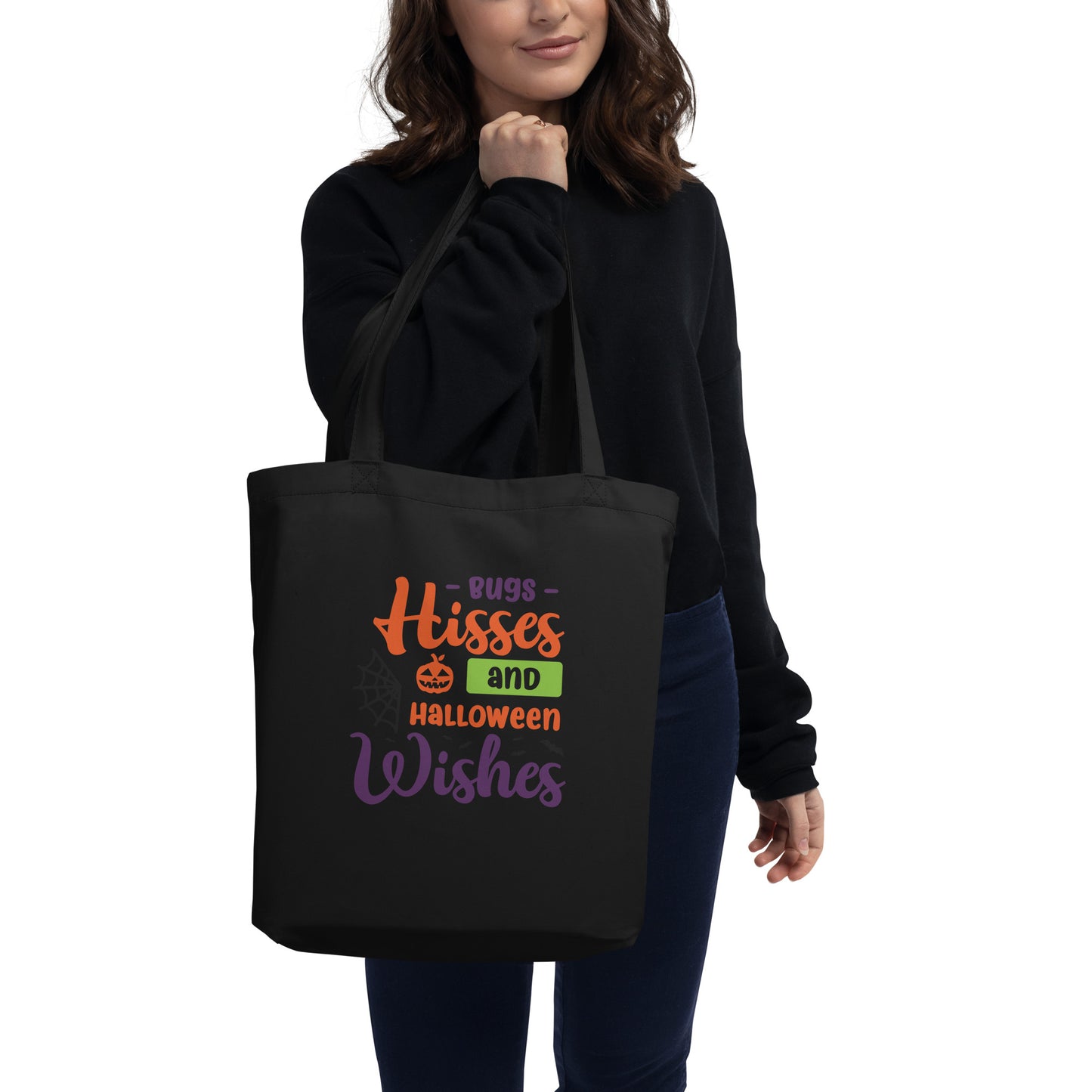 Bugs Hisses and Halloween Wishes Eco Tote Bag