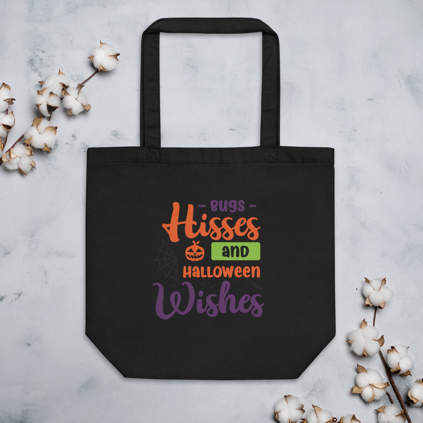 Bugs Hisses and Halloween Wishes Eco Tote Bag