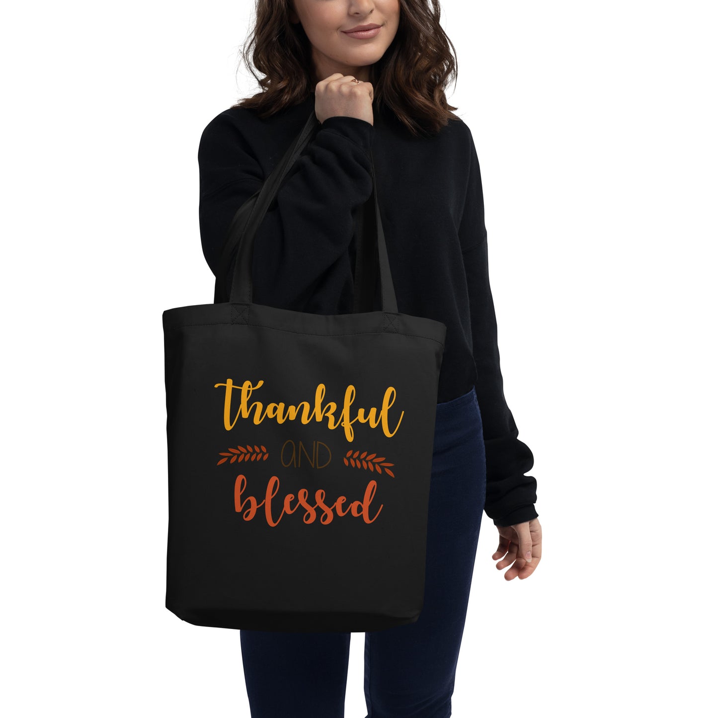 Thankful and Blessed Eco Tote Bag