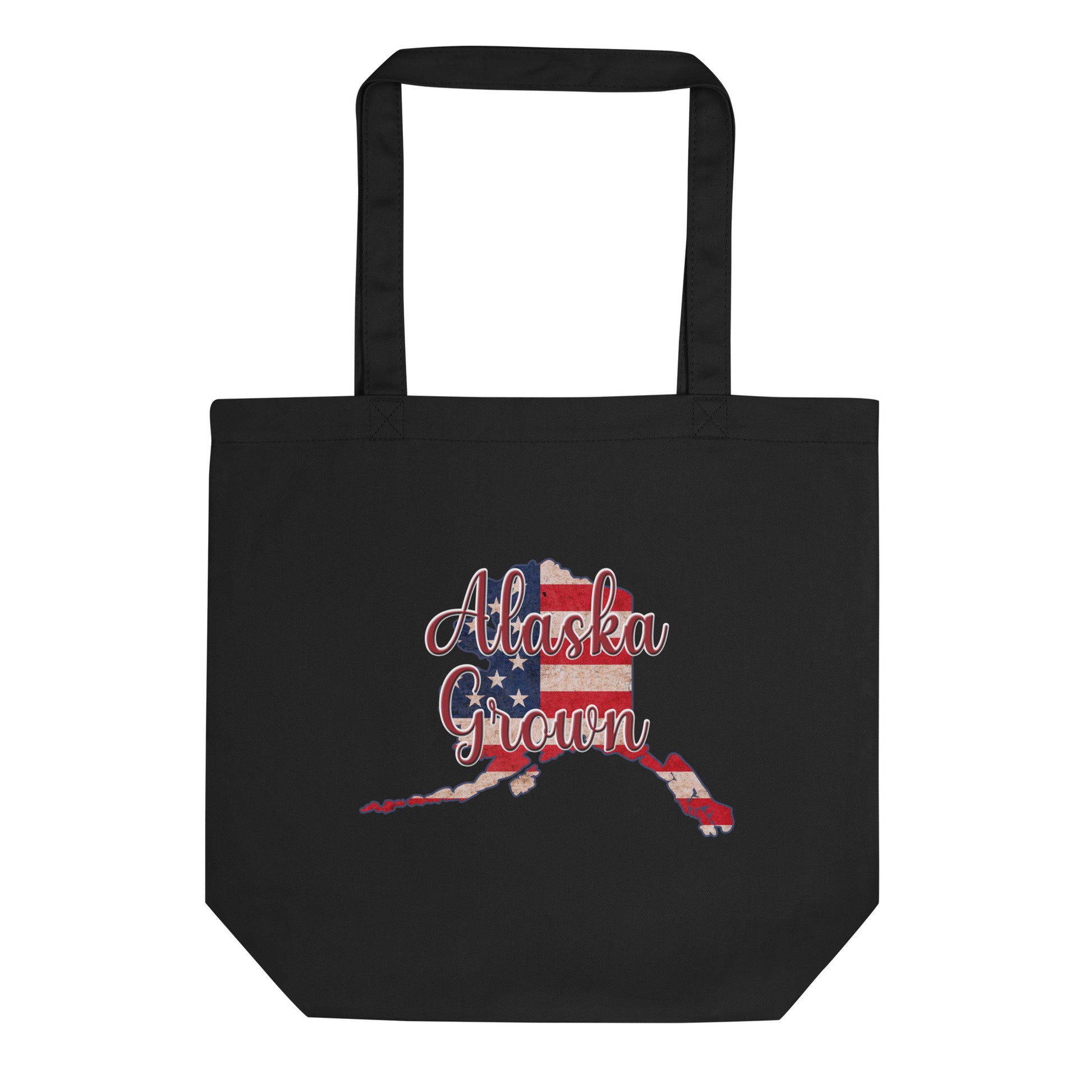 Alaska Grown US Flag Eco Tote Bag