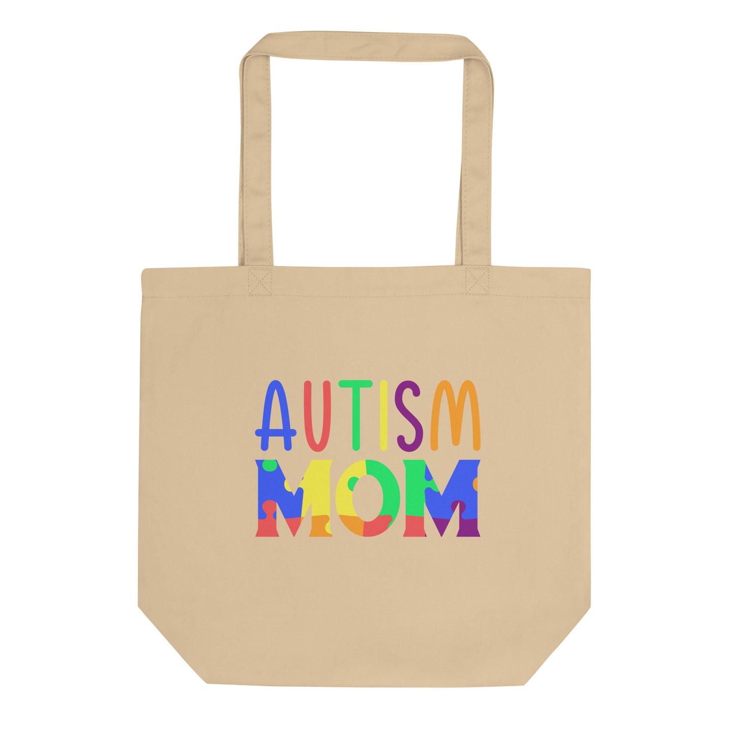 Autism Mom Tote Bag Oyster