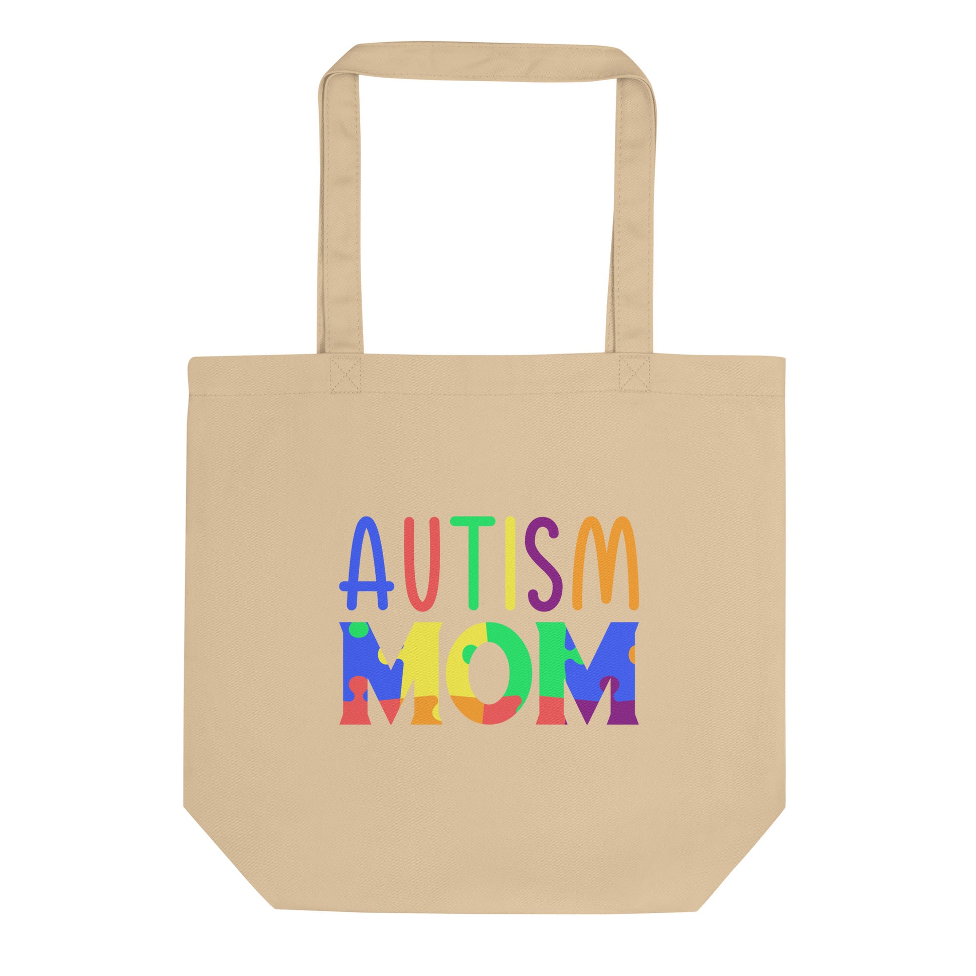 Autism Mom Tote Bag Oyster