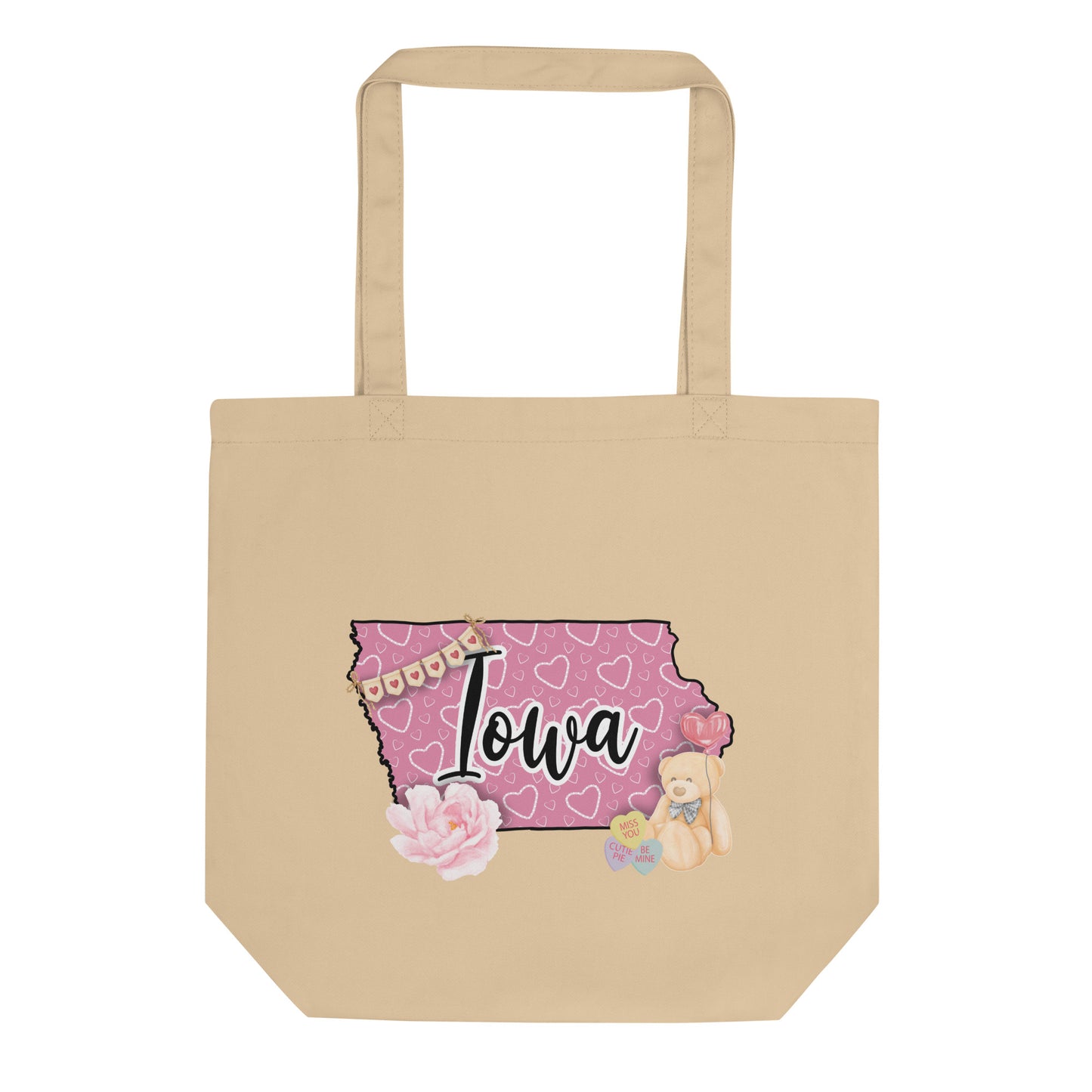 Iowa Valentine Eco Tote Bag