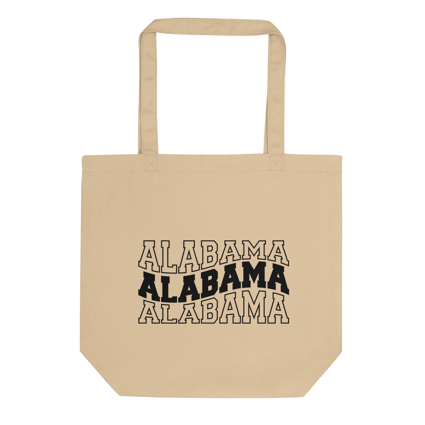 Alabama Wavy Letters Eco Tote Bag
