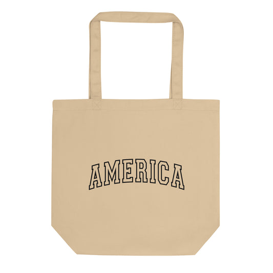 America Varsity Letters Eco Tote Bag