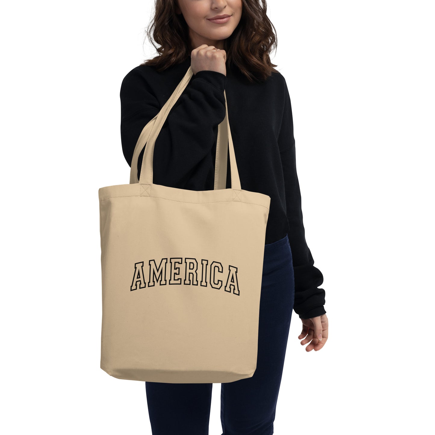 America Varsity Letters Eco Tote Bag