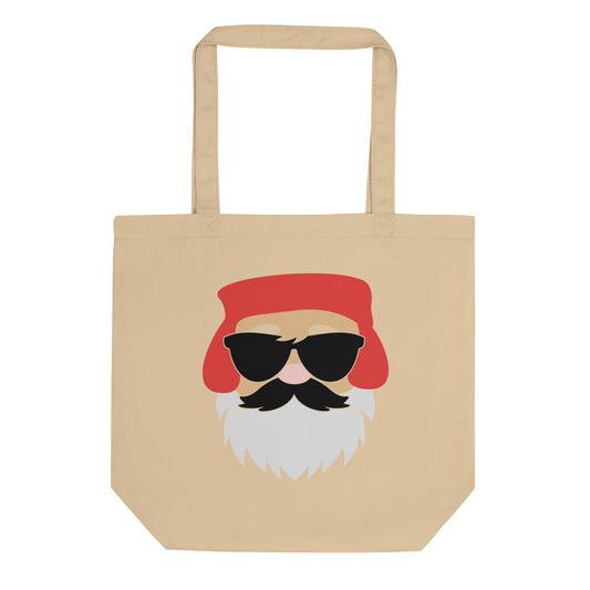 Santa Claus Sunglasses Eco Tote Bag