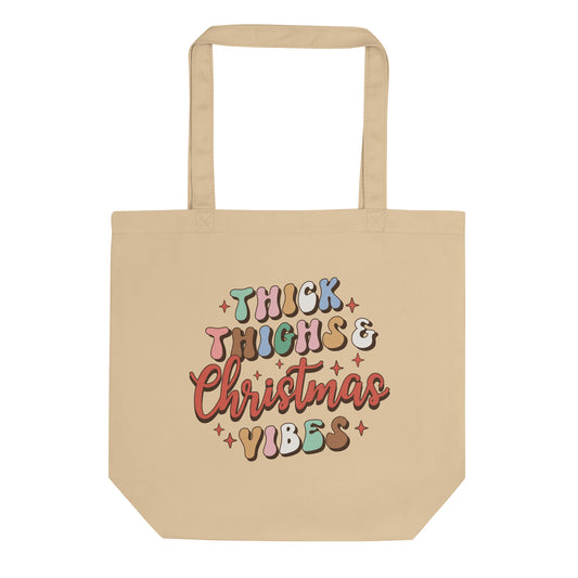 Thick Thighs Christmas Vibes Eco Tote Bag