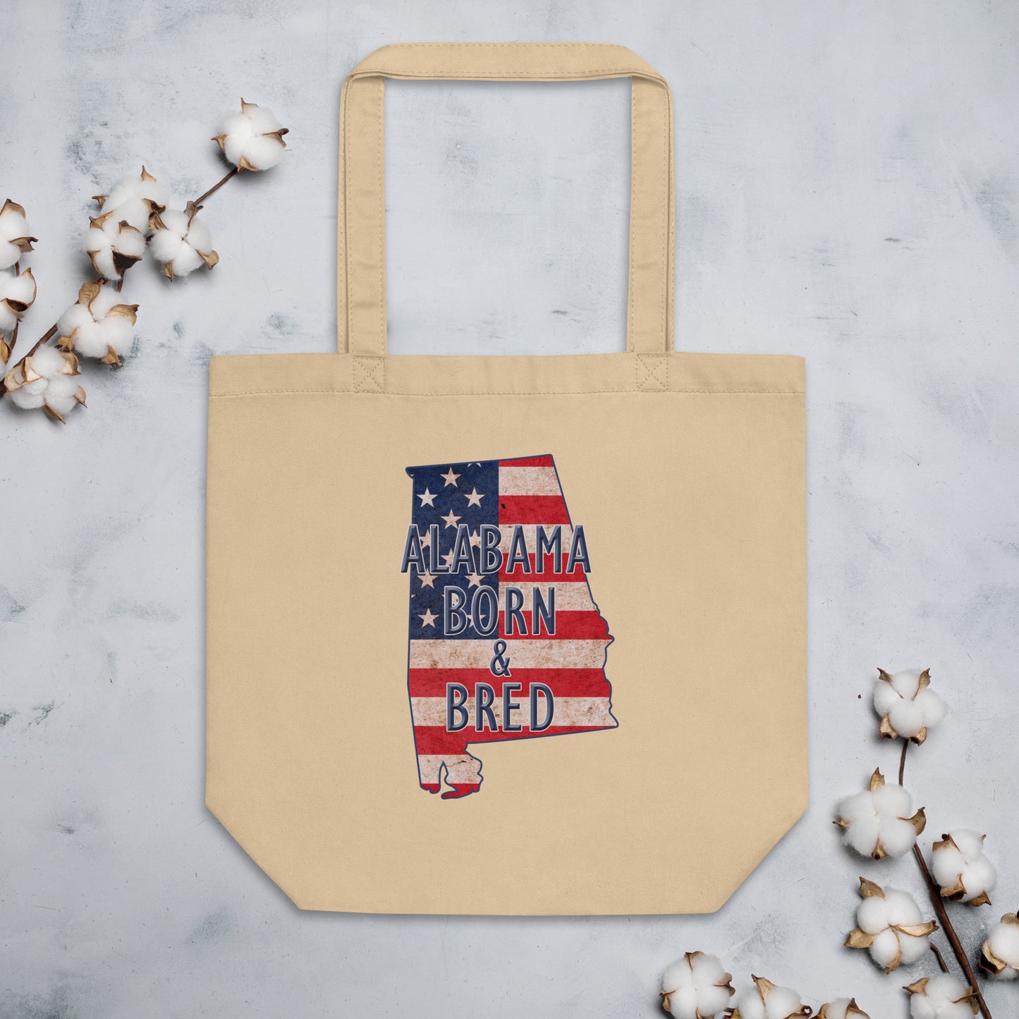 Alabama Born & Bred Eco Tote Bag