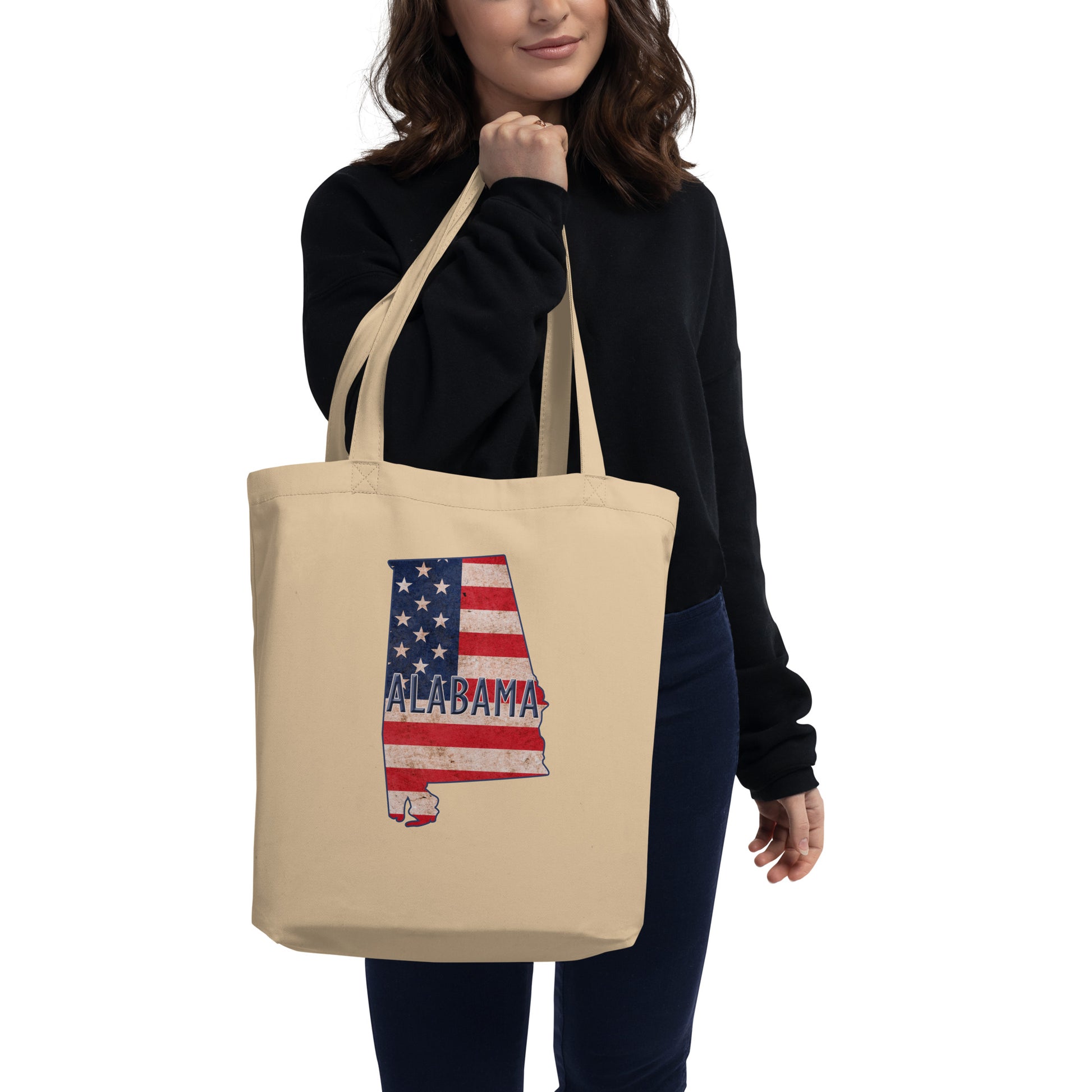 Alabama US Flag Eco Tote Bag