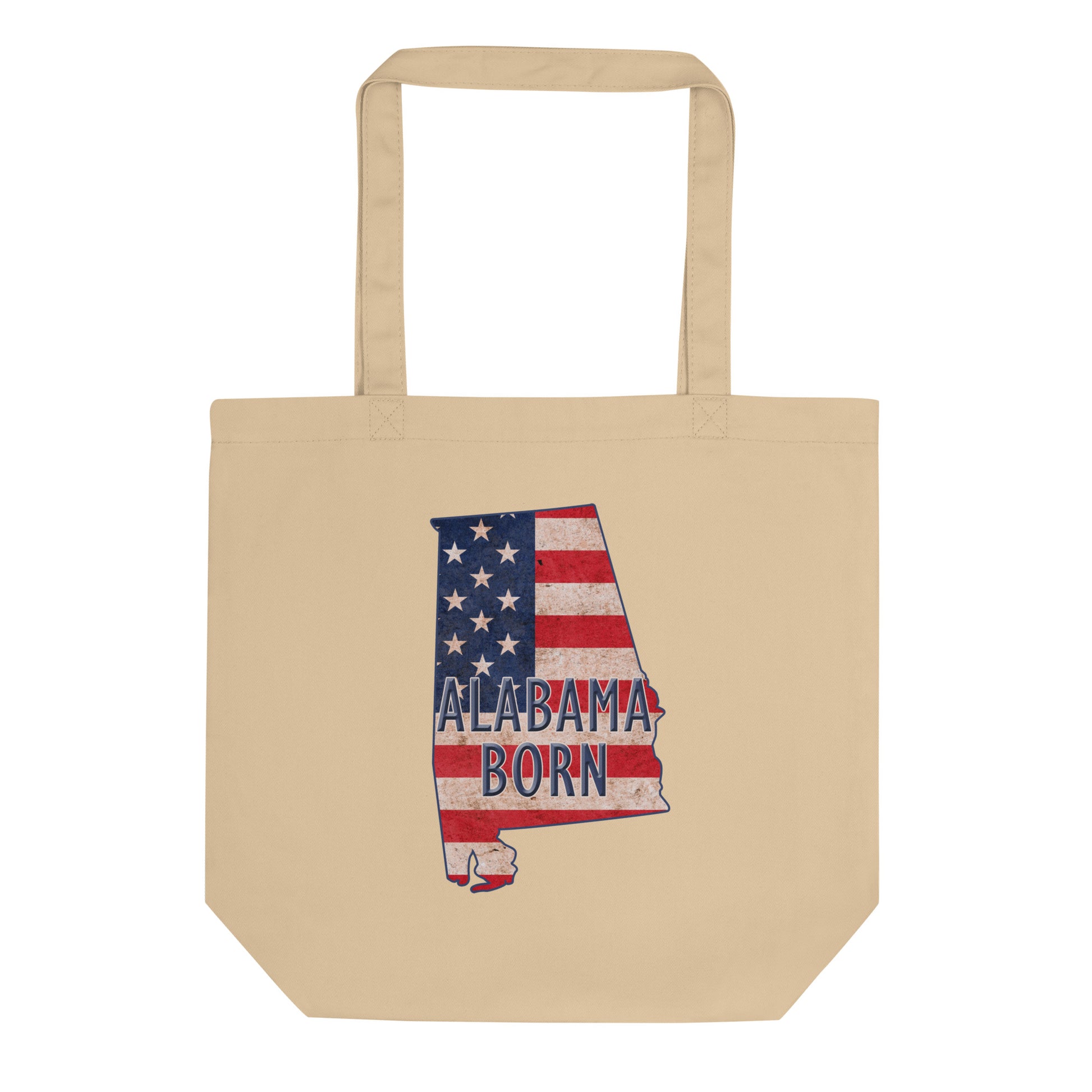 Alabama Born US Flag Eco Tote Bag