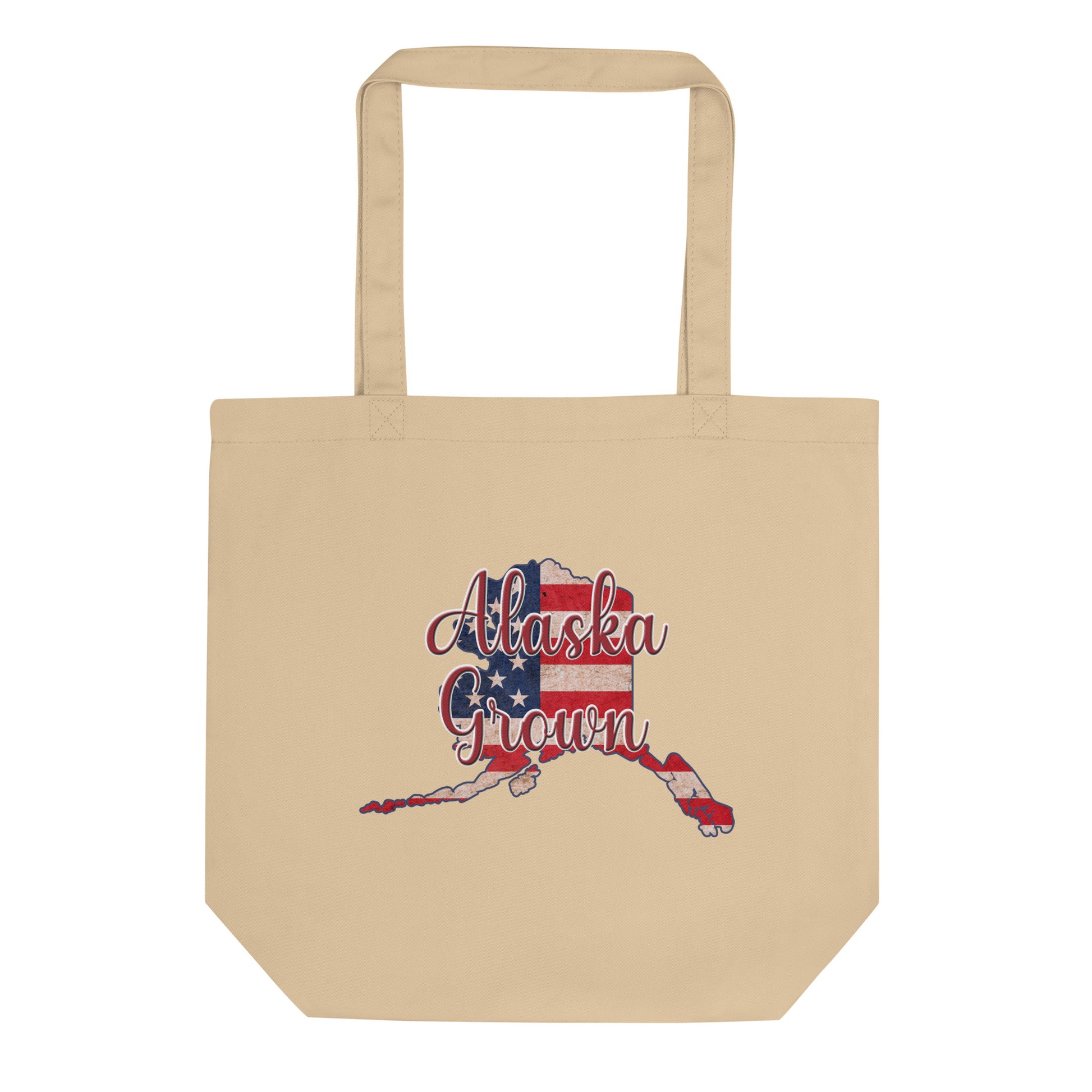 Alaska Grown US Flag Eco Tote Bag