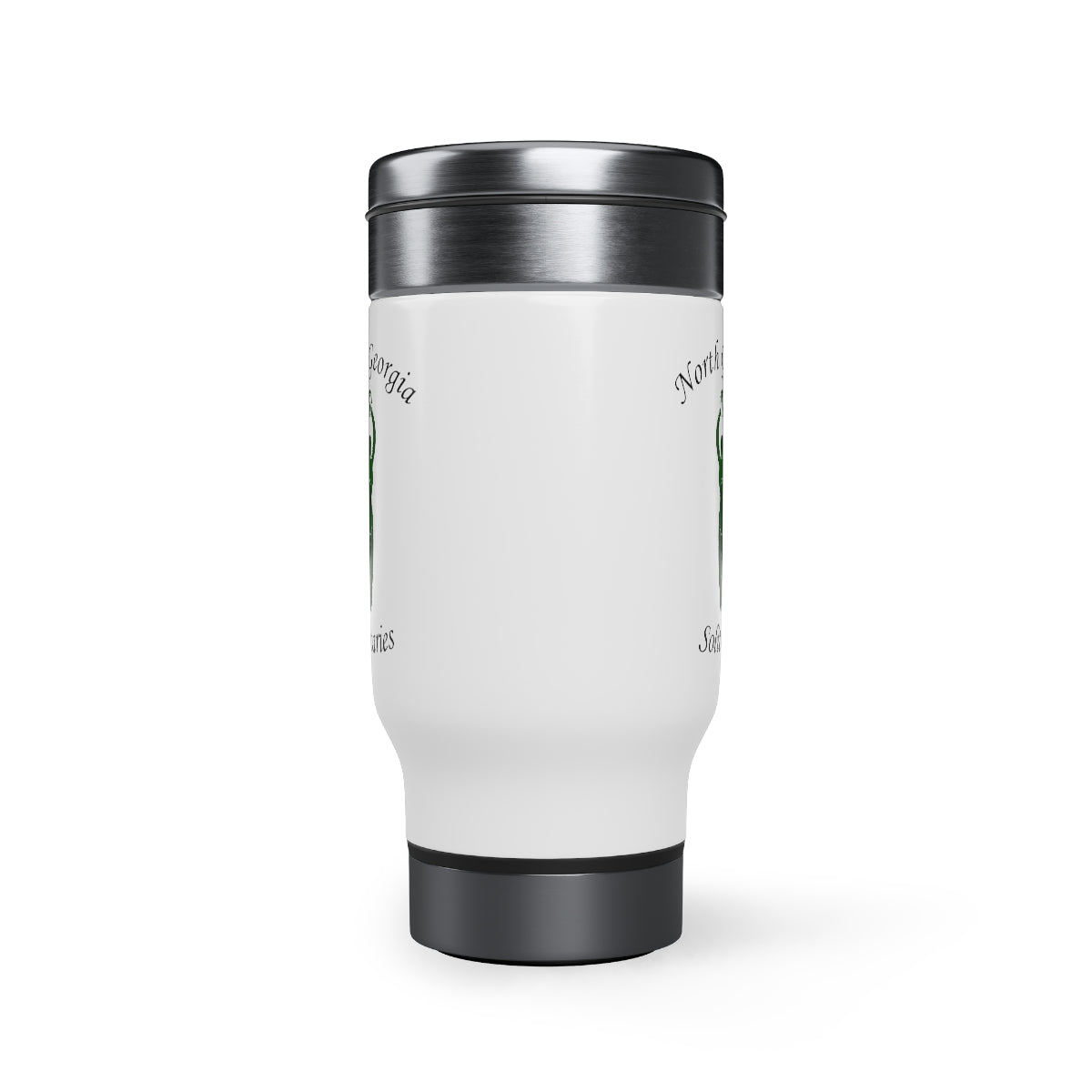 North Georgia Solitaries Stainless Steel Travel Mug with Handle, 14oz