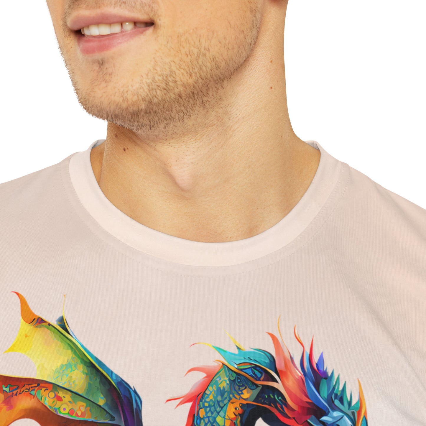 Dragon on Watercolor Background T-shirt