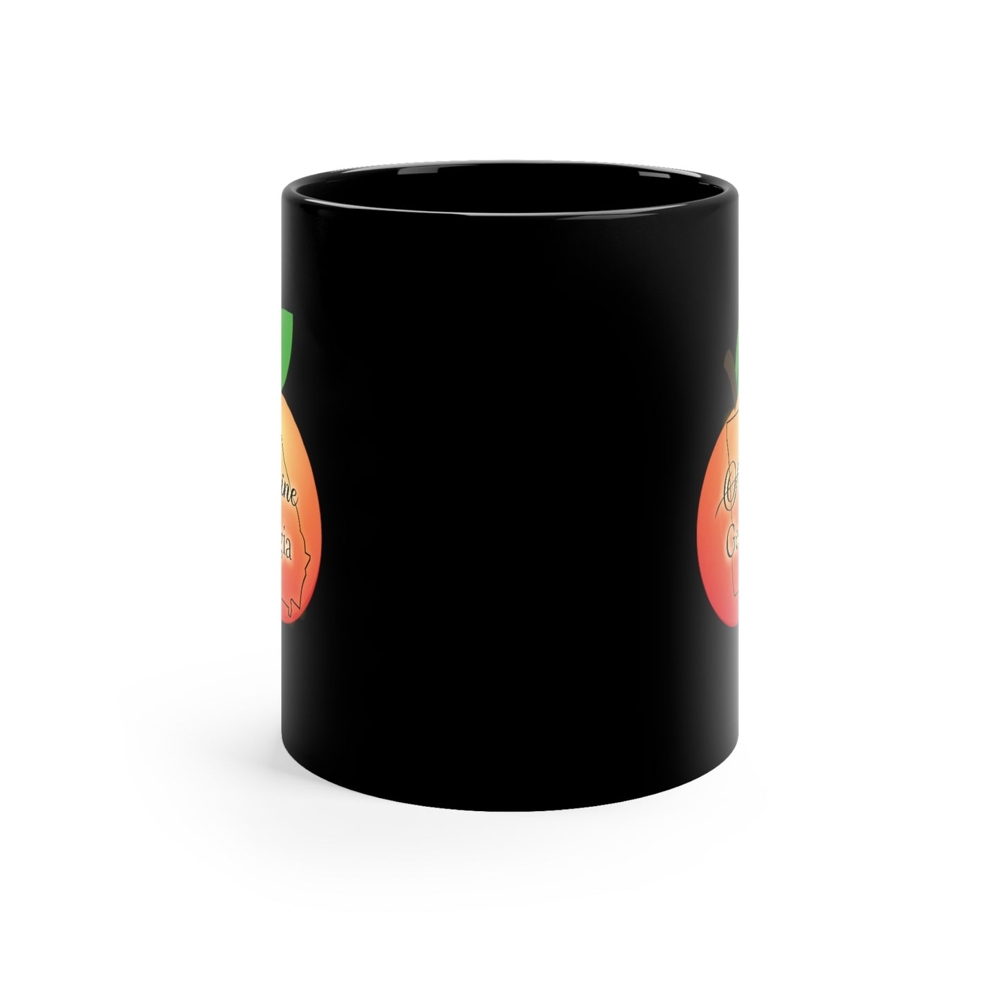 Alpine Georgia 11oz Black Mug