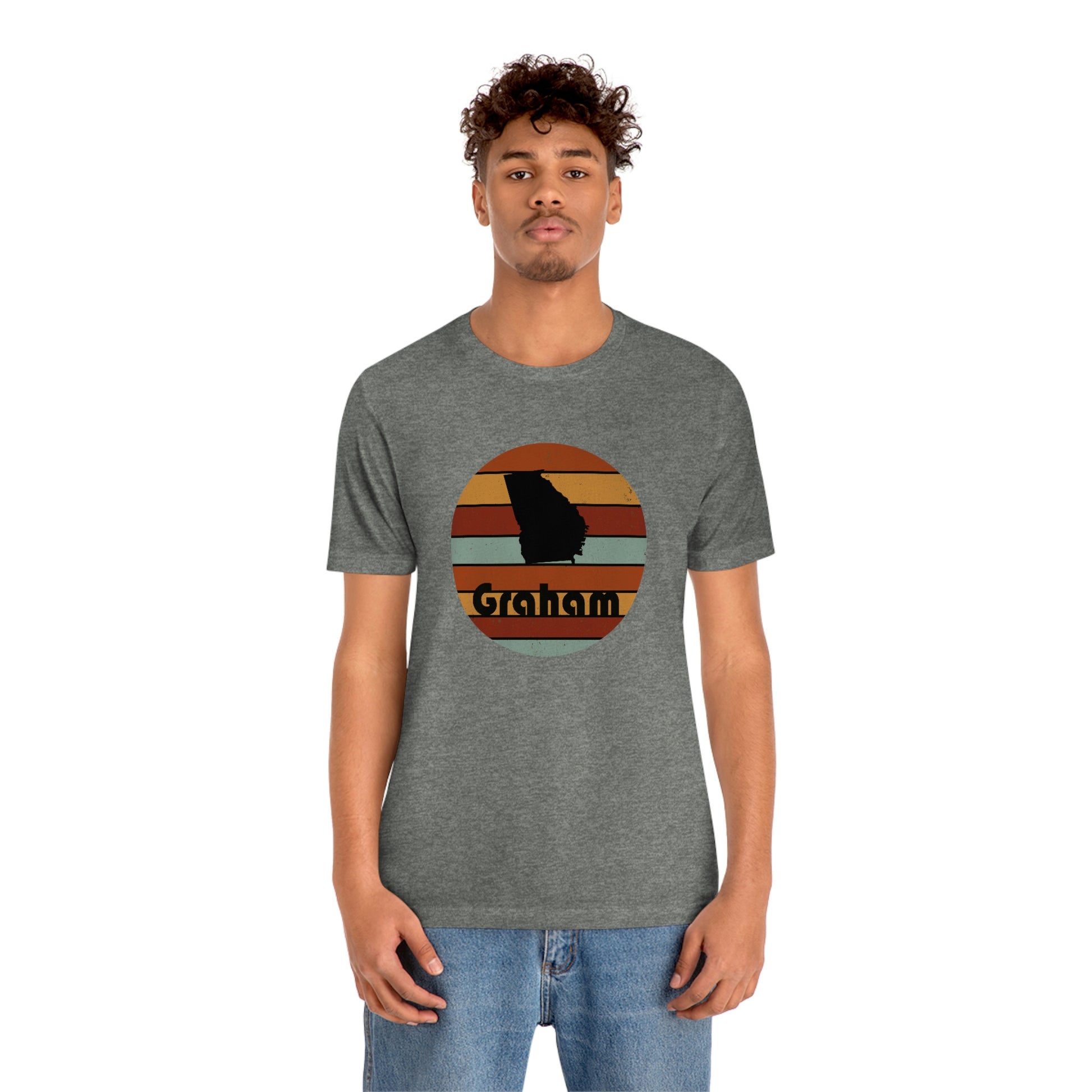 Graham Georgia Retro Sunset Unisex Jersey Short Sleeve Tee Tshirt T-shirt