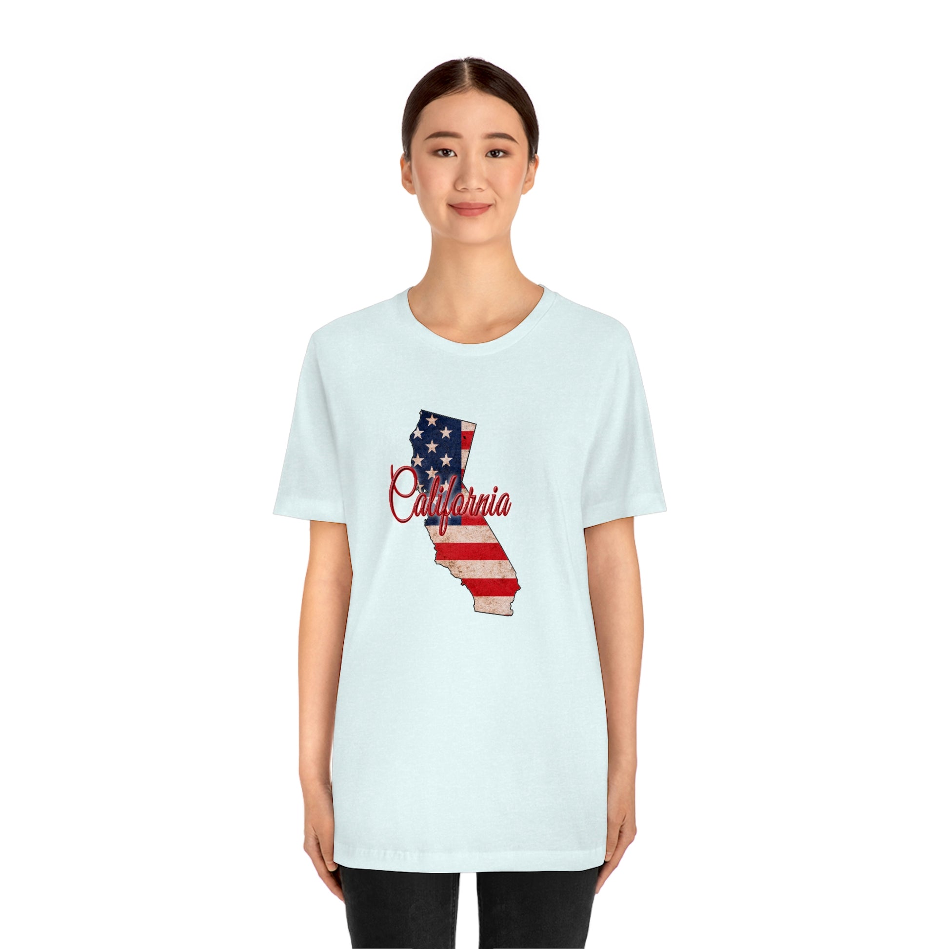 California US Flag Unisex Jersey Short Sleeve Tee Tshirt T-shirt