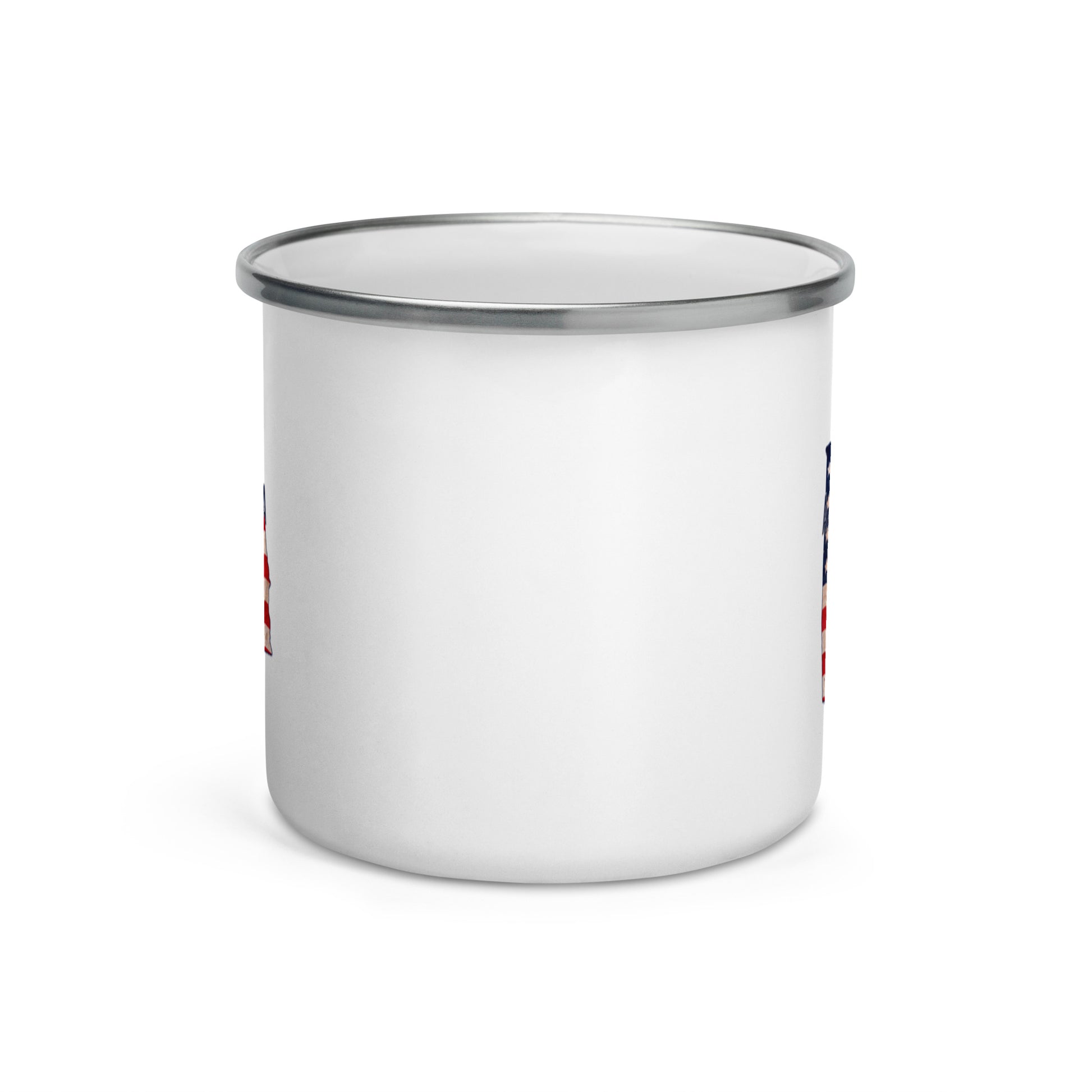 Alabama Born & Bred US Flag Enamel Mug