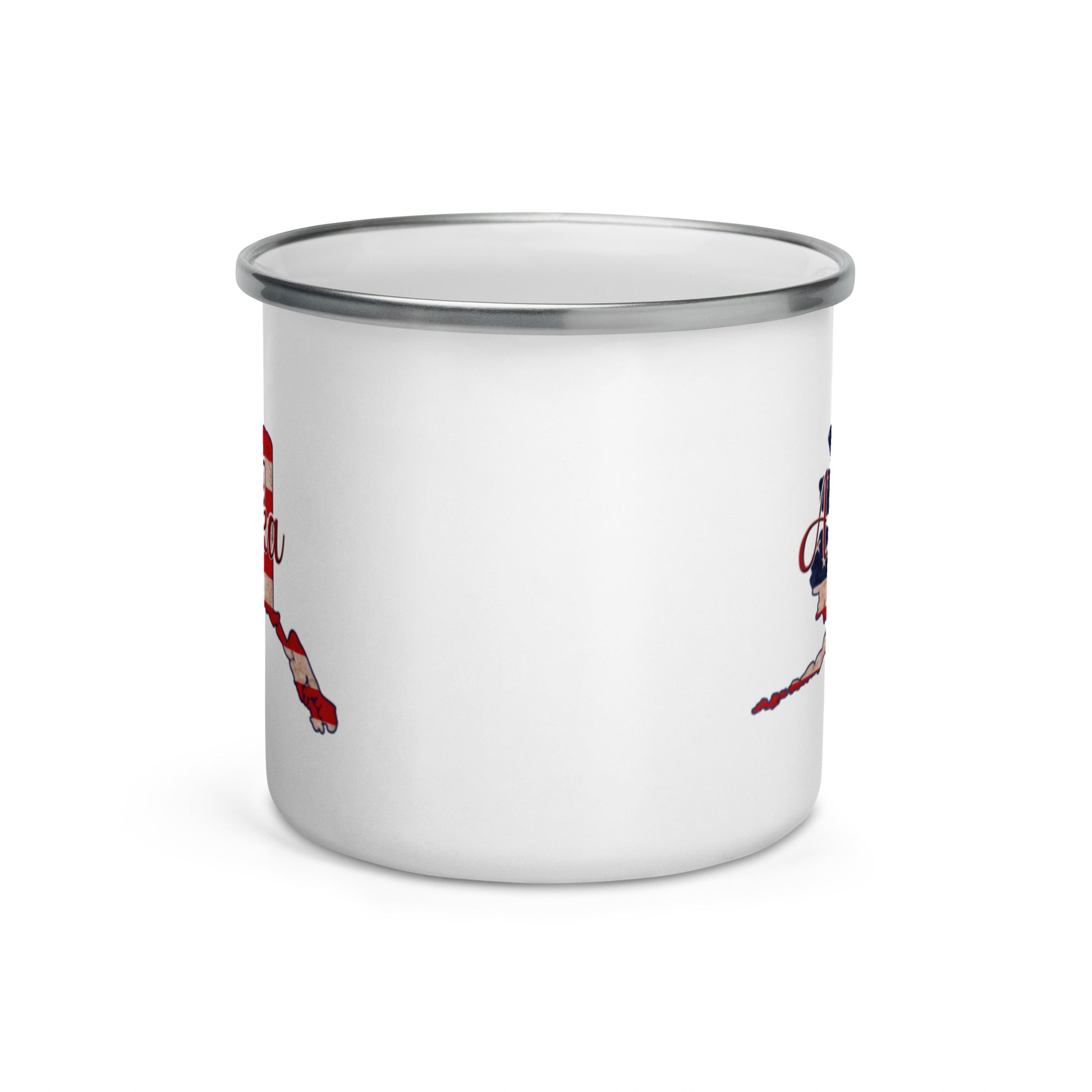 Alaska US Flag Enamel Mug