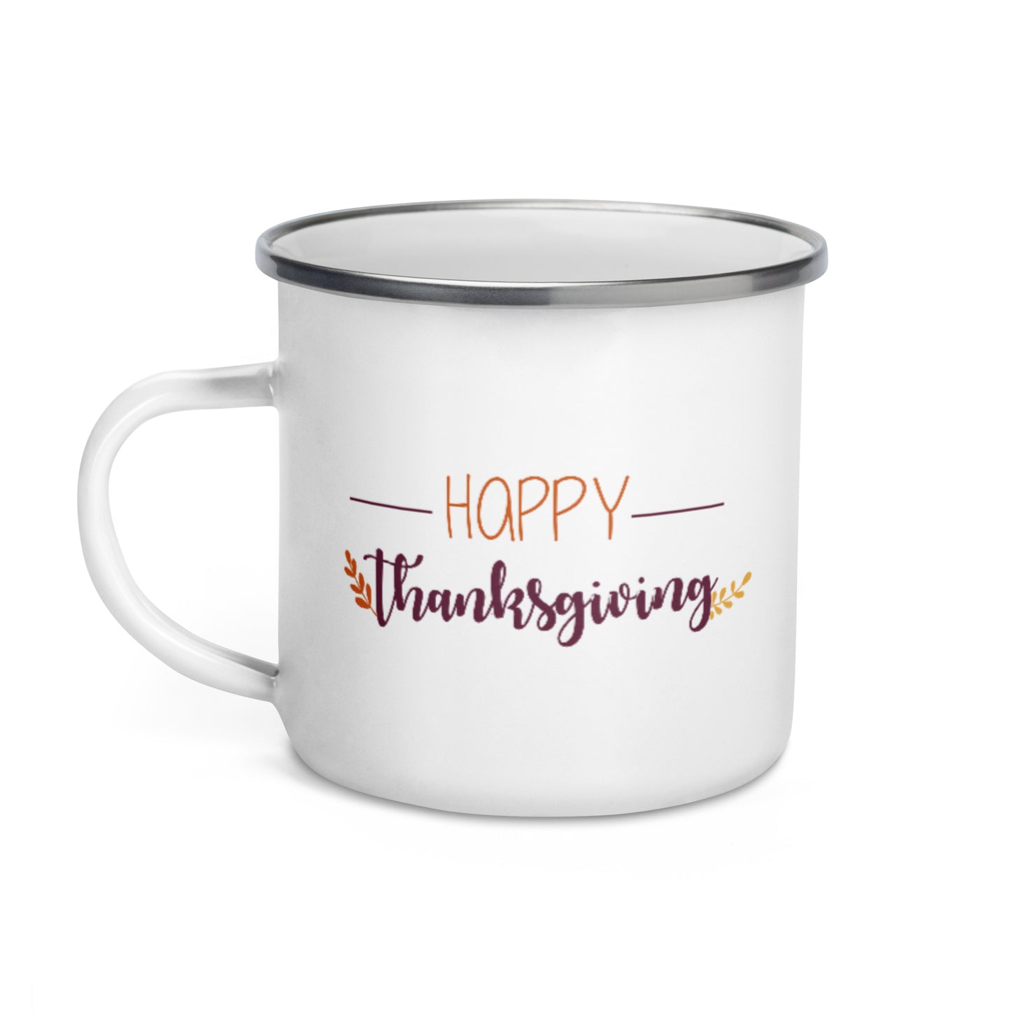 Happy Thanksgiving Enamel Mug