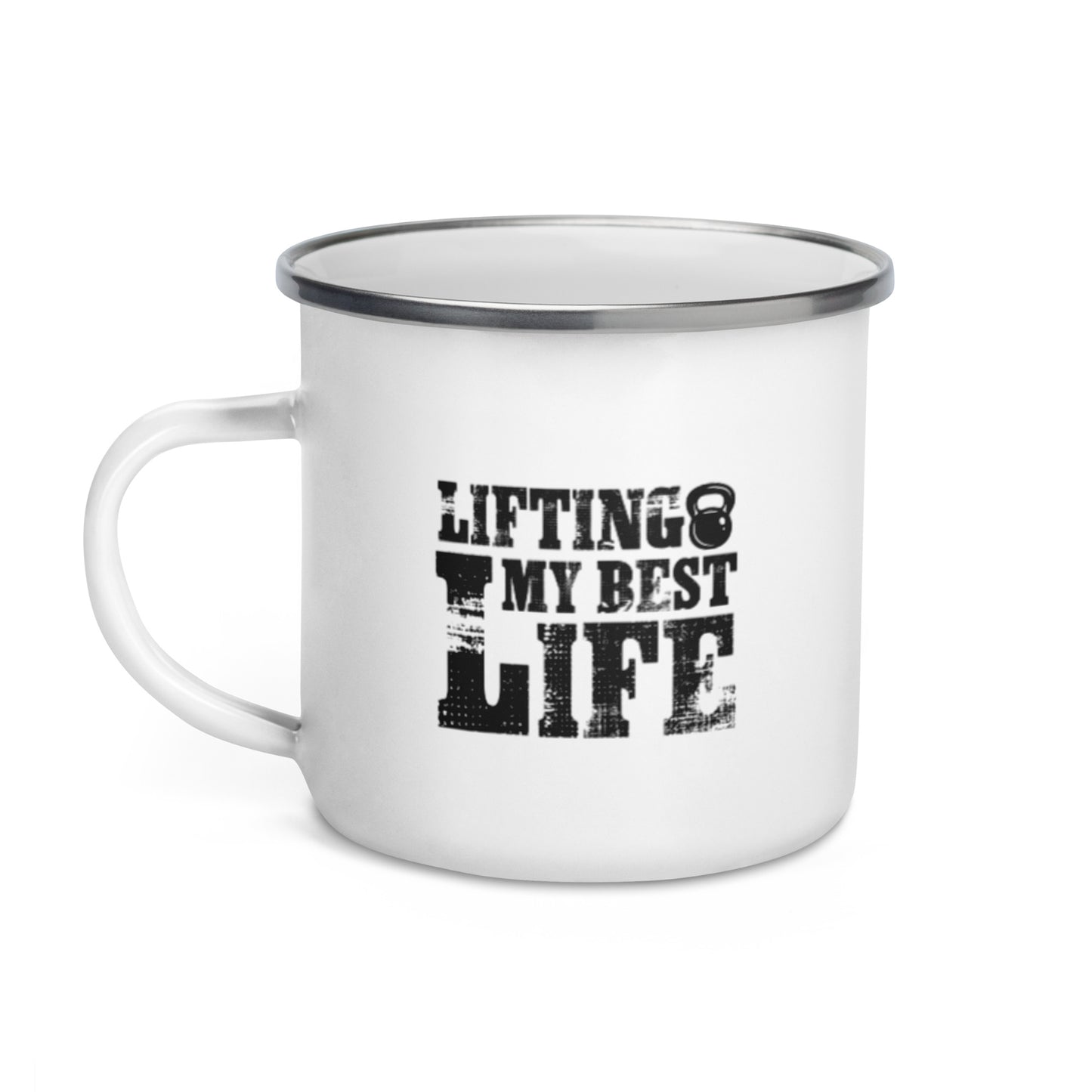 Lifting My Best Life Enamel Mug