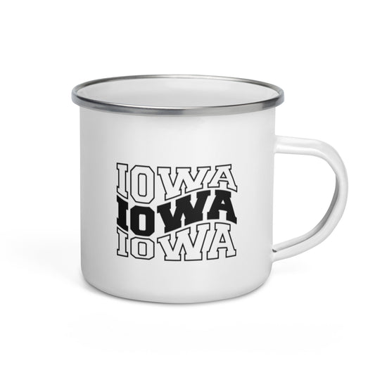 Iowa Enamel Mug