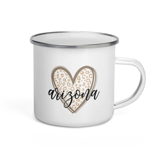 Arizona Heart Enamel Mug