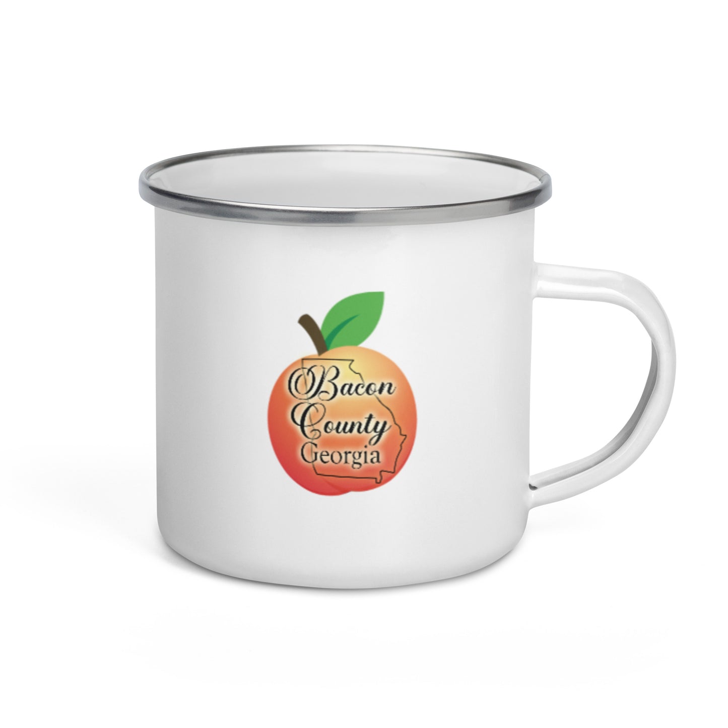 Bacon County Georgia Enamel Mug