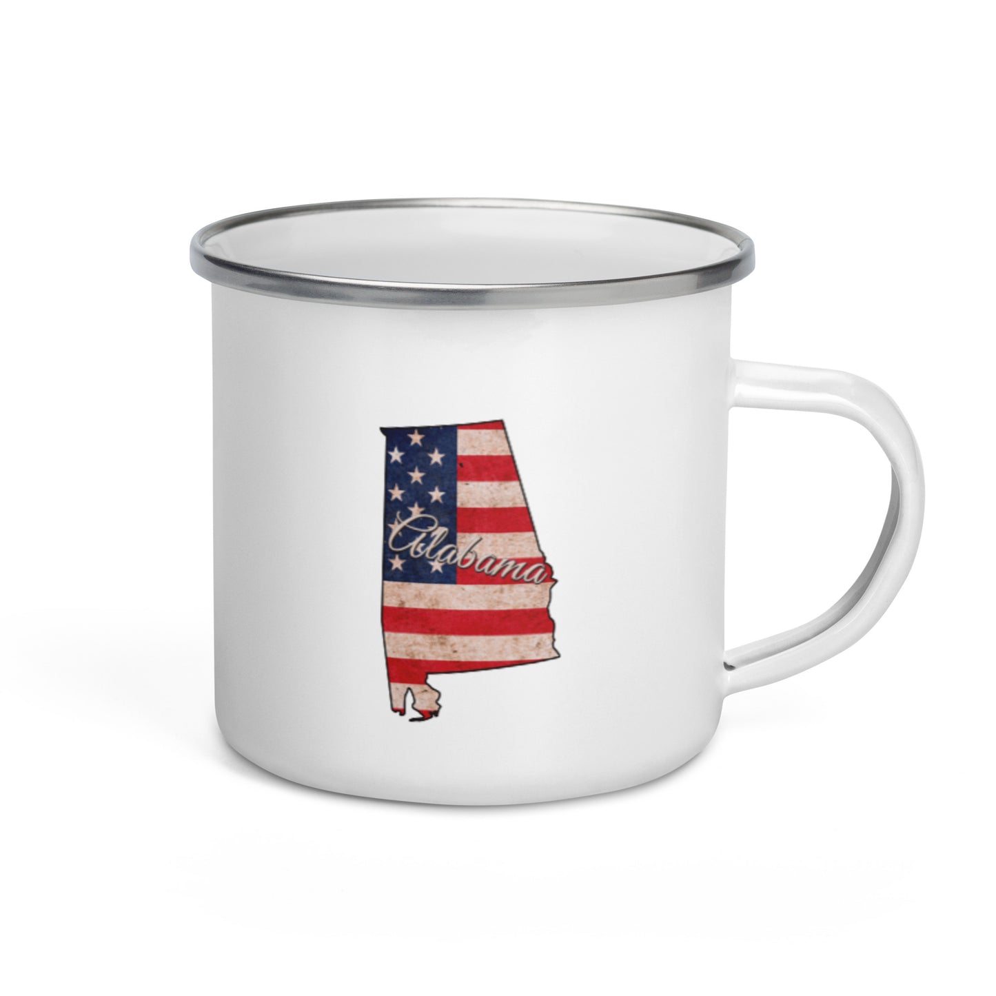 Alabama US Flag Enamel Mug