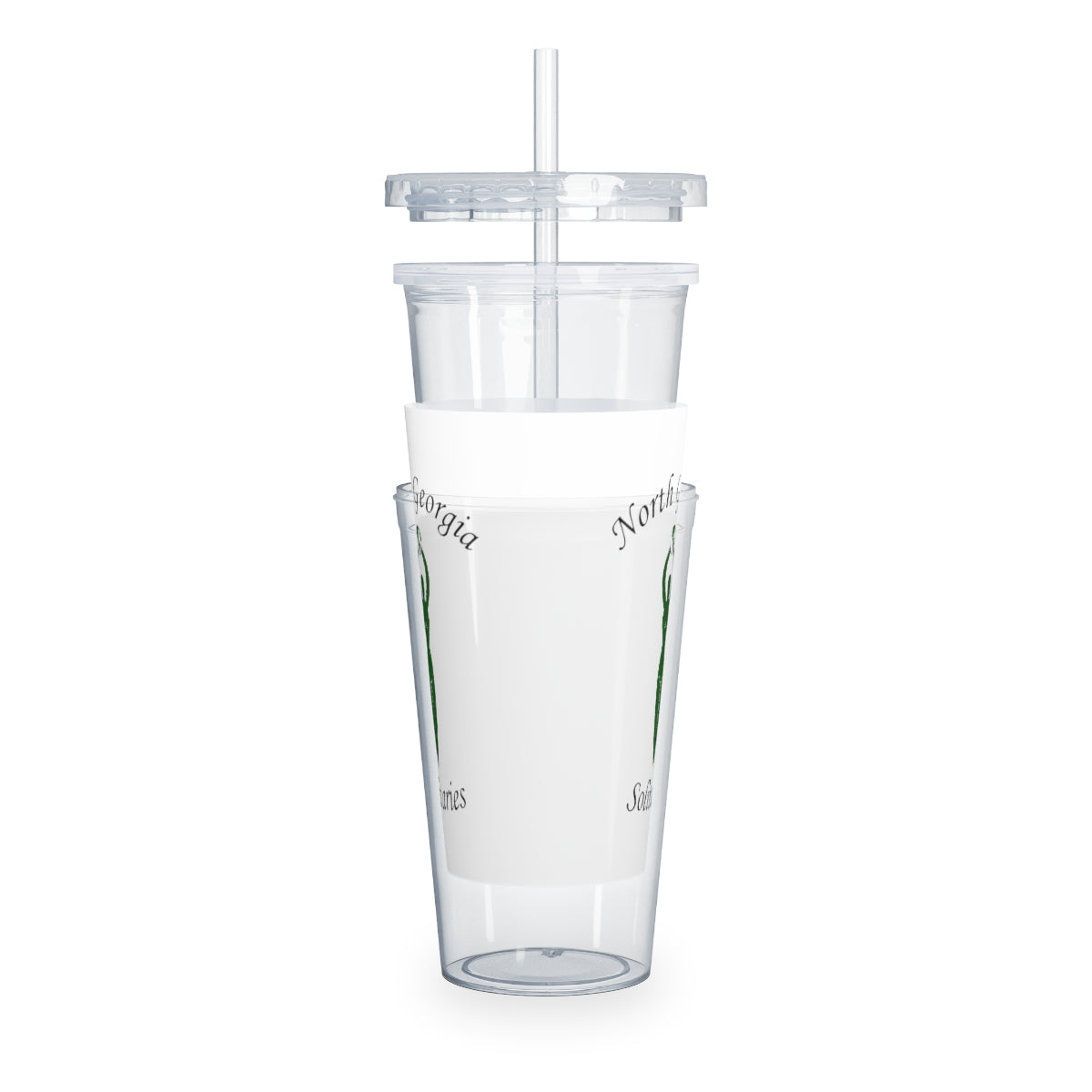 North Georgia Solitaries Plastic Tumbler with Straw