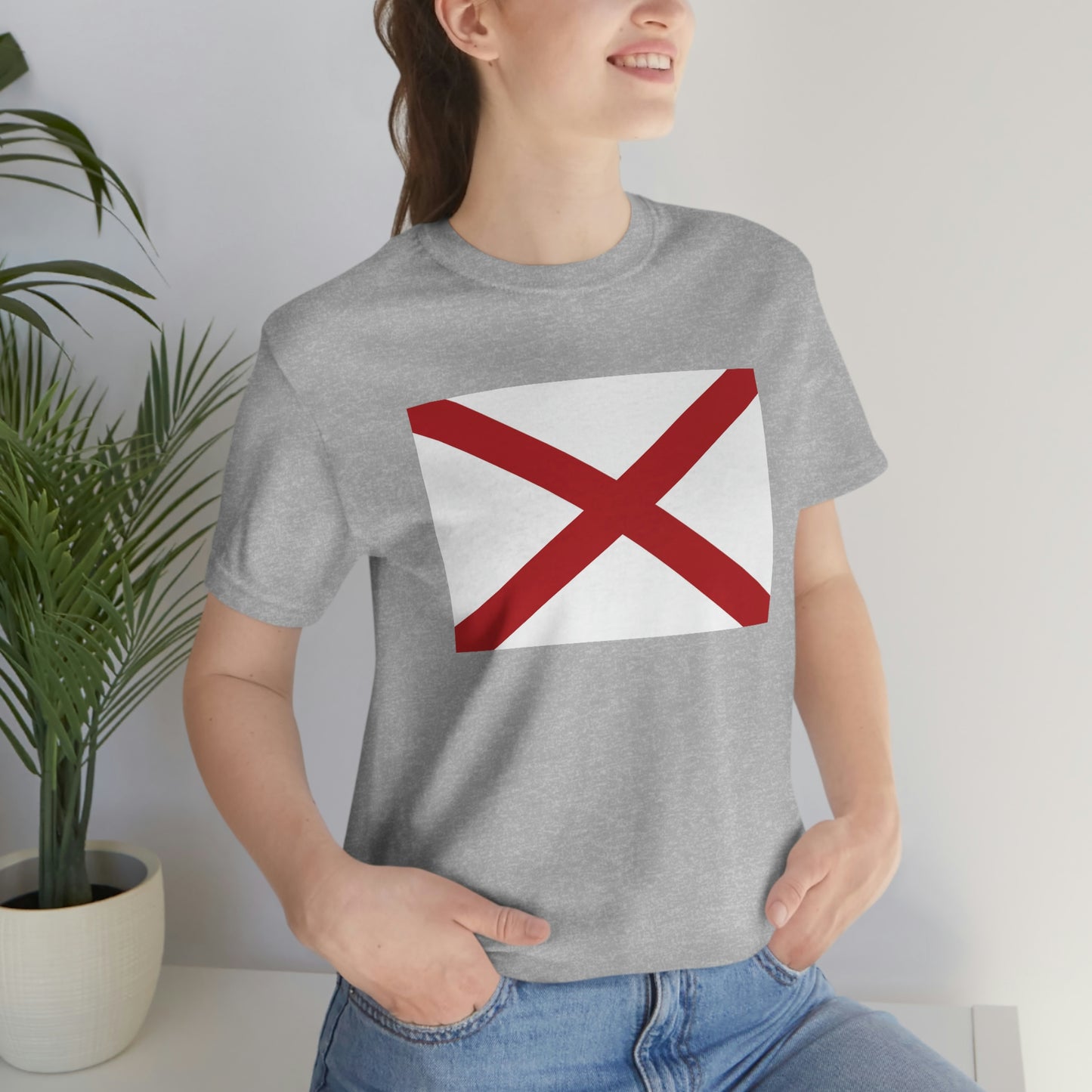 Alabama Flag Unisex Jersey Short Sleeve T-shirt