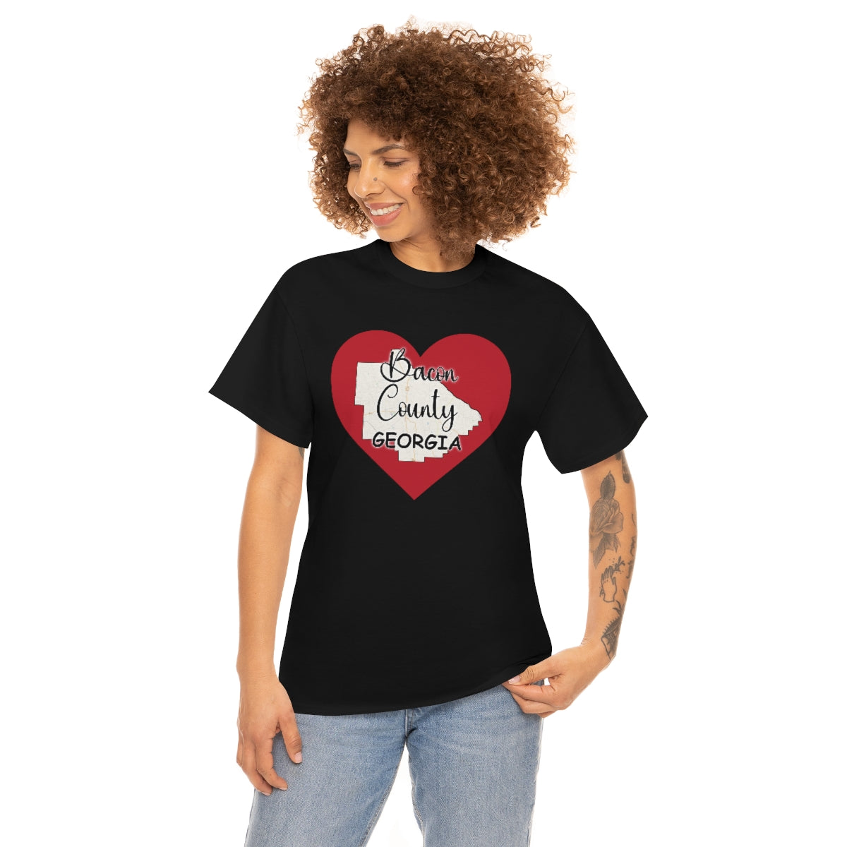 Bacon County Georgia Unisex Heavy Cotton Tee