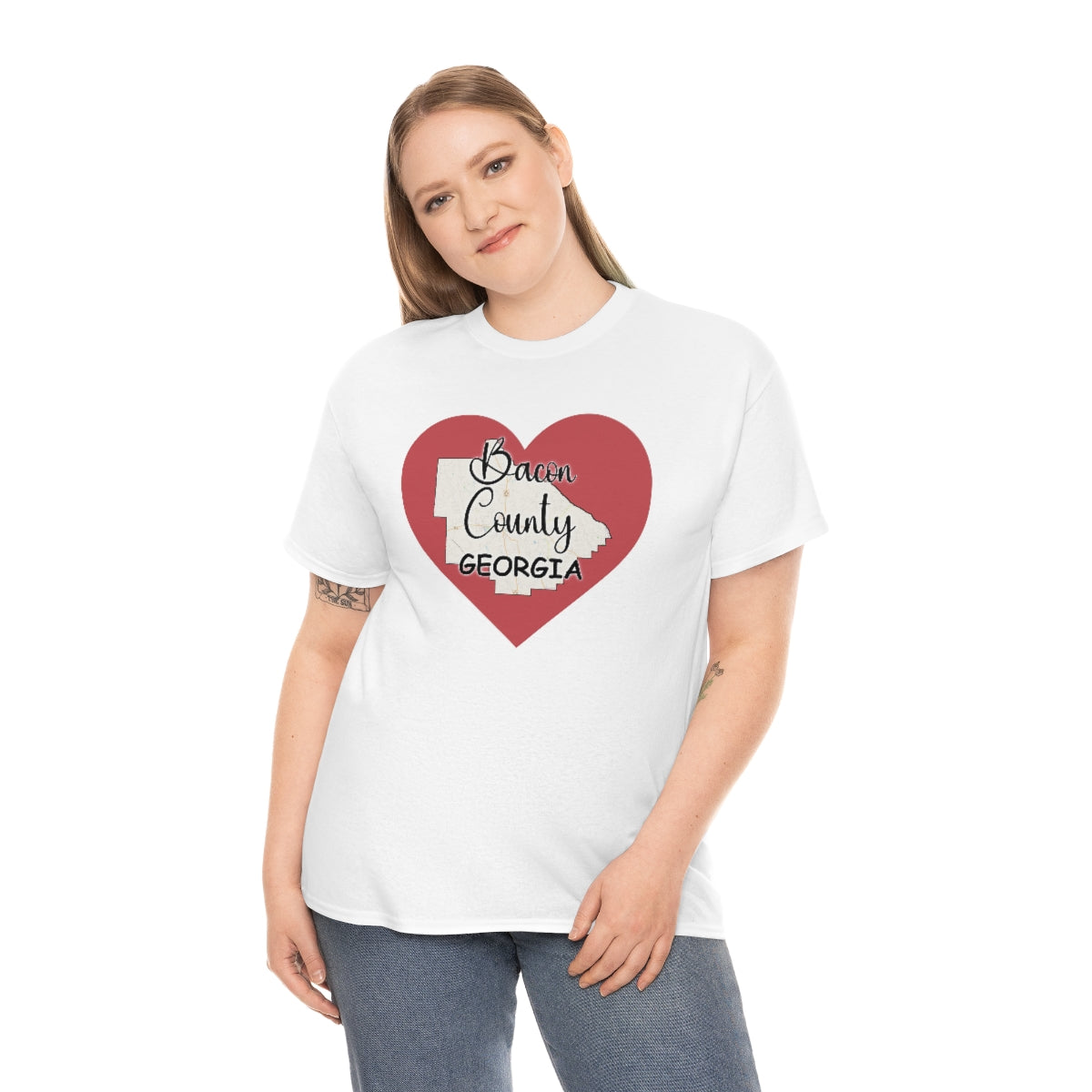 Bacon County Georgia Unisex Heavy Cotton Tee