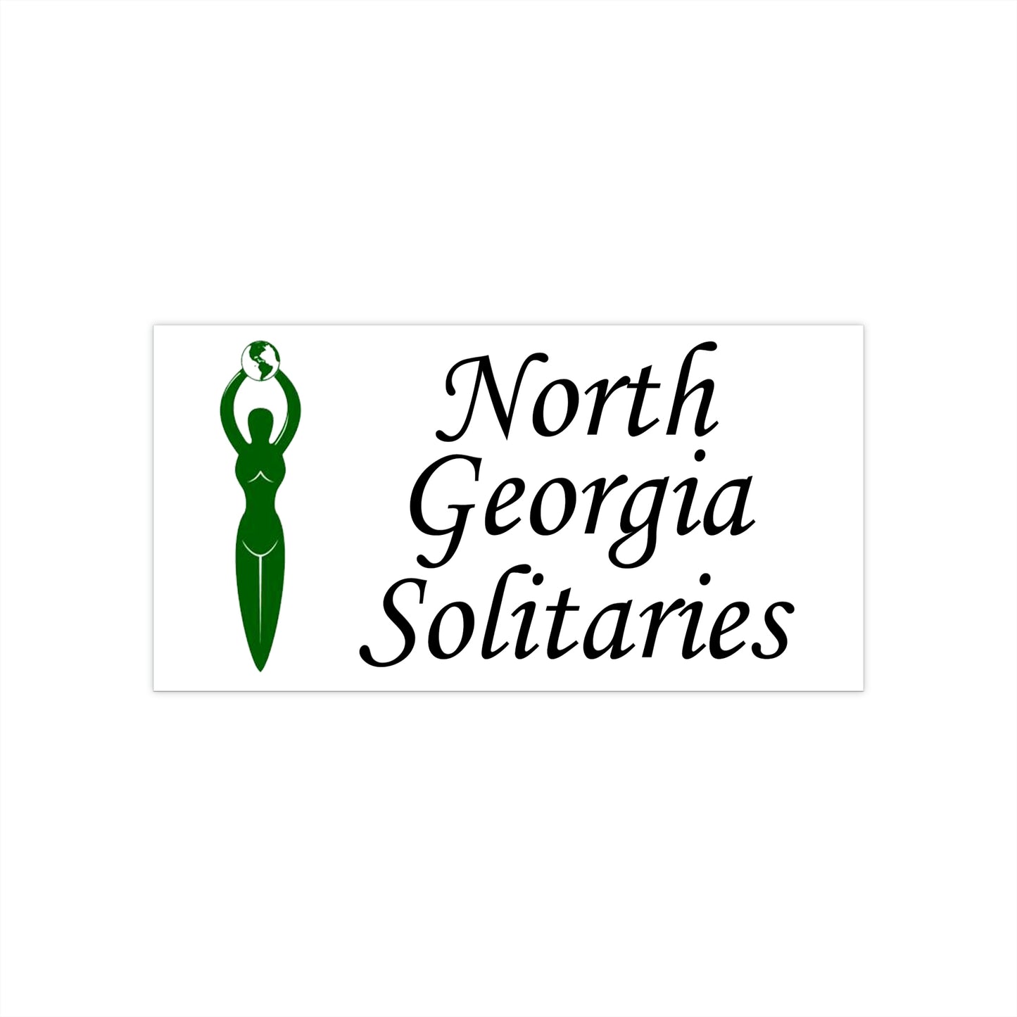 North Georgia Solitaries Bumper Sticker 3 sizes