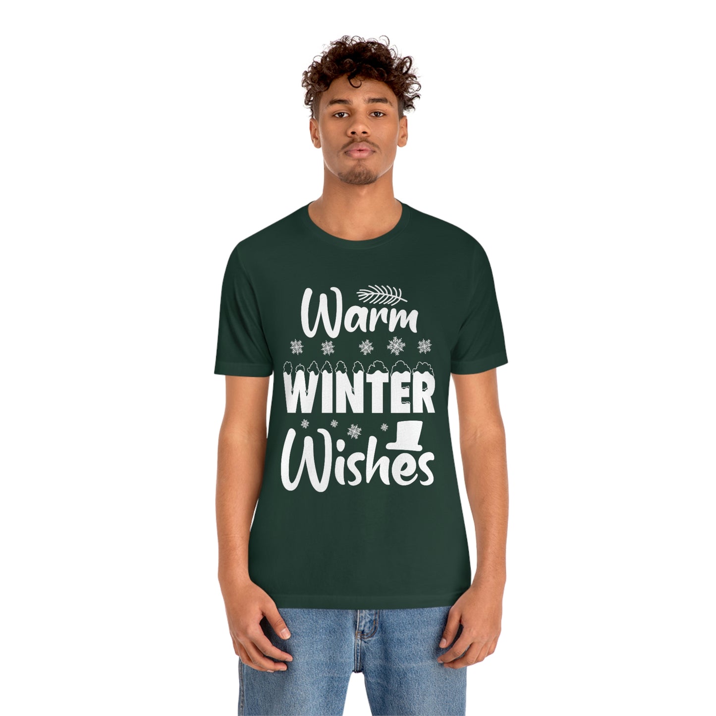 Warm Winter Wishes Unisex Jersey Short Sleeve Tee