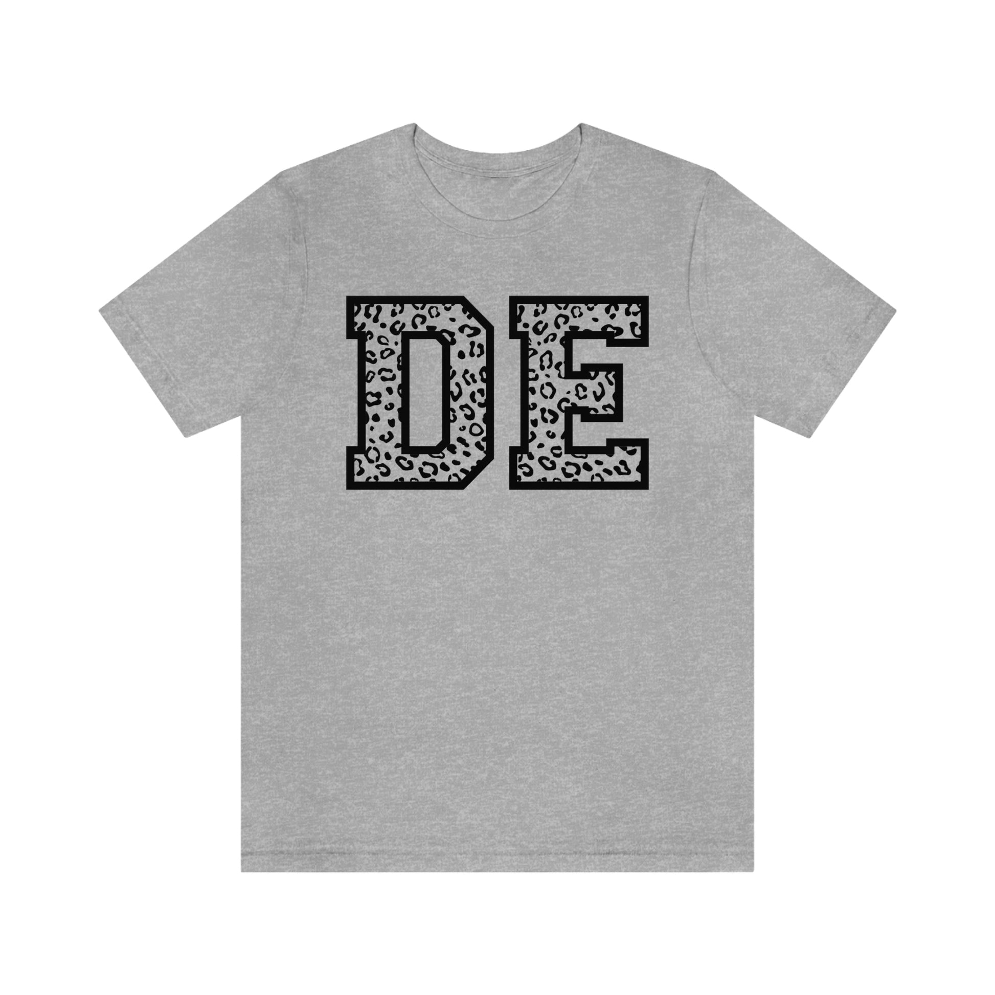 Delaware DE Leopard Print Short Sleeve T-shirt