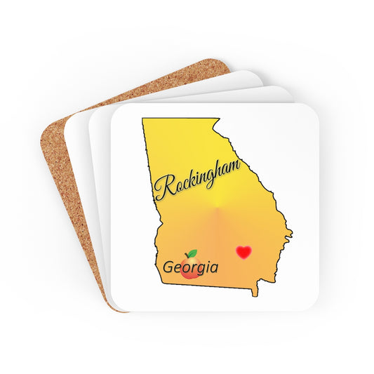 Rockingham Georgia Corkwood Coaster Set