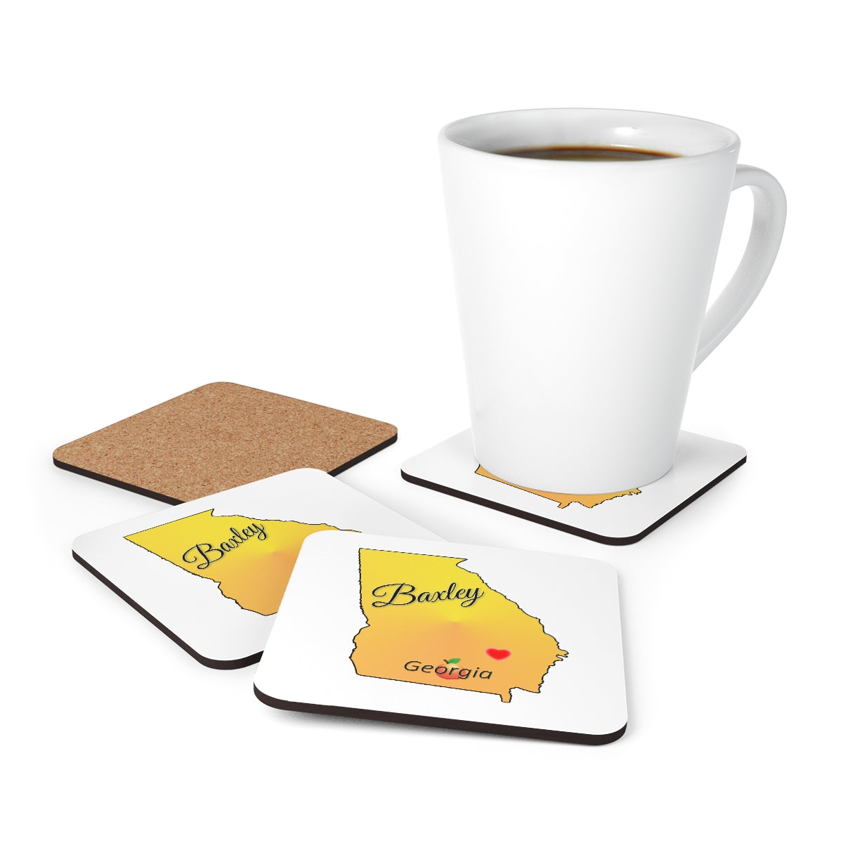 Baxley Georgia Corkwood Coaster Set