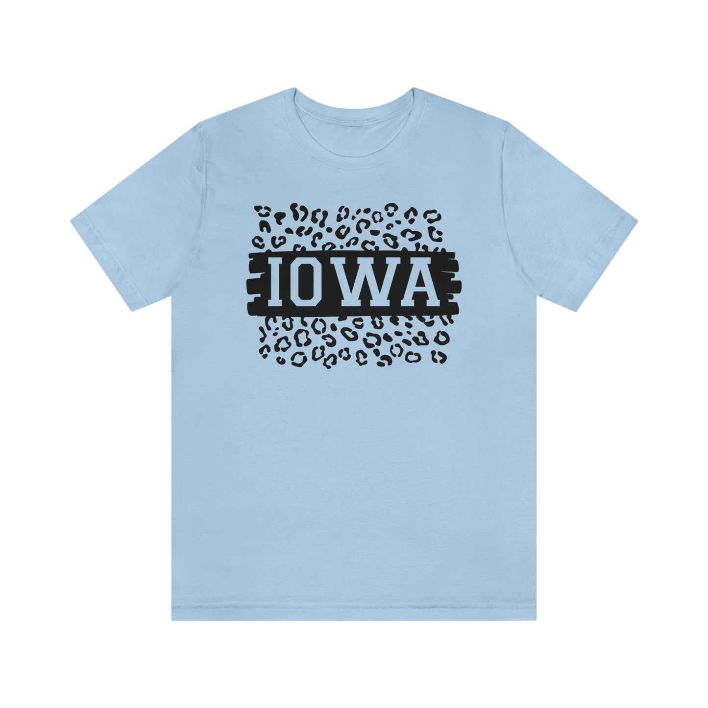 Iowa Leopard Print Short Sleeve T-shirt