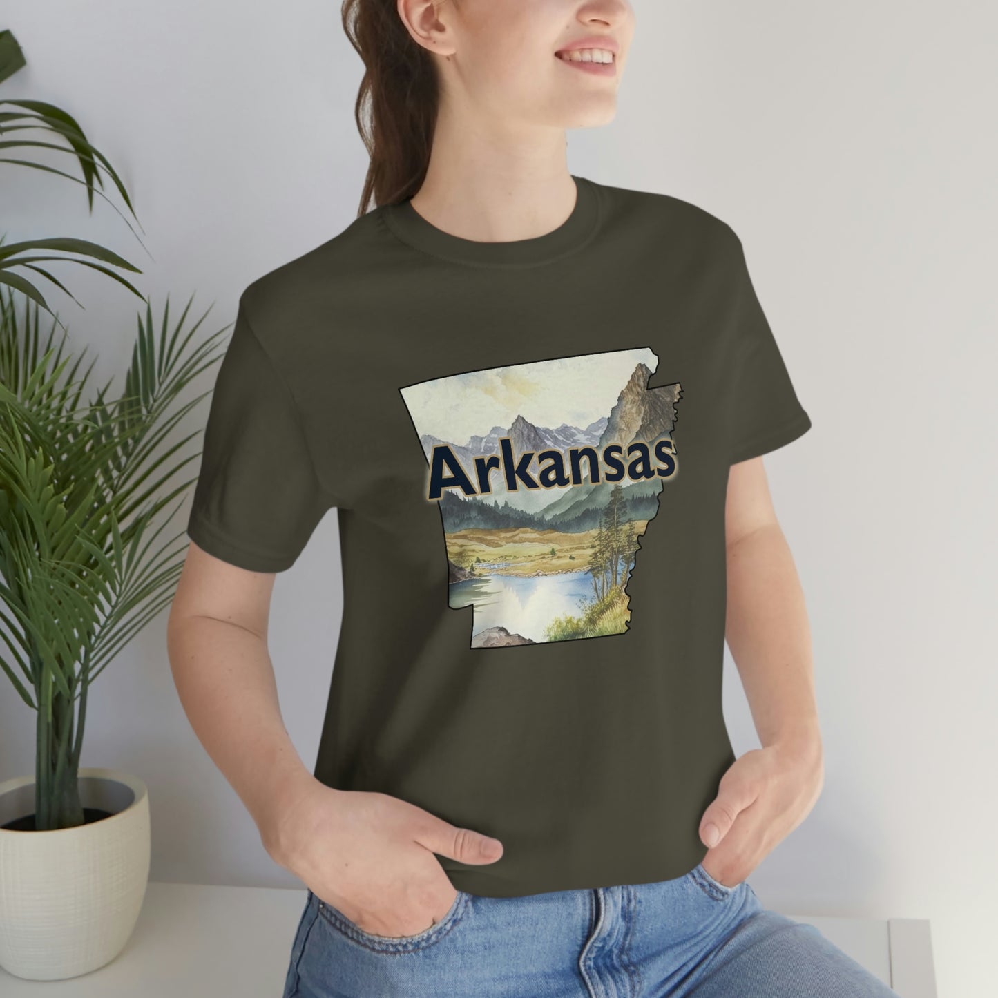 Arkansas Landscape Unisex Jersey Short Sleeve Tee Tshirt T-shirt