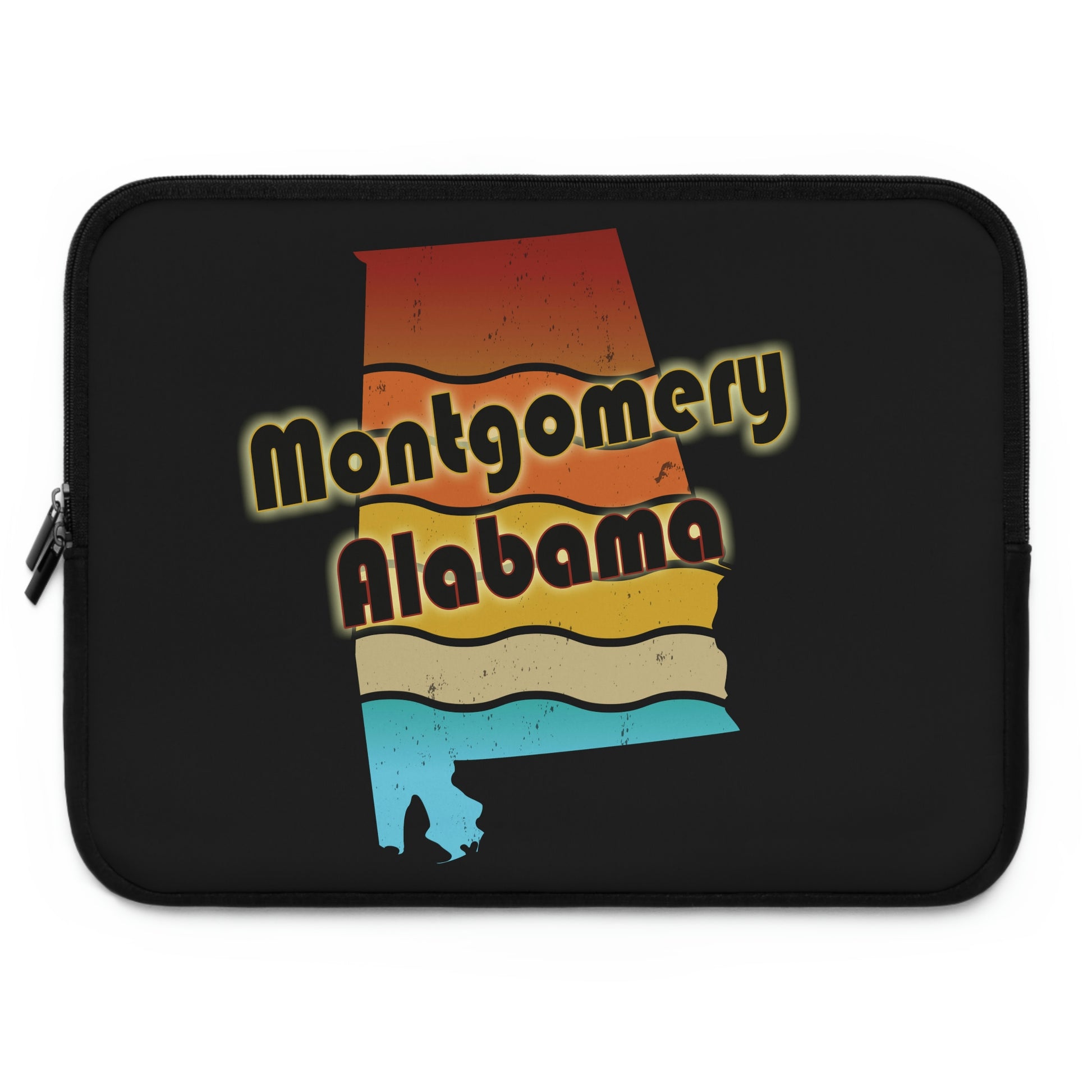 Montgomery Alabama Retro Sunset Laptop Sleeve